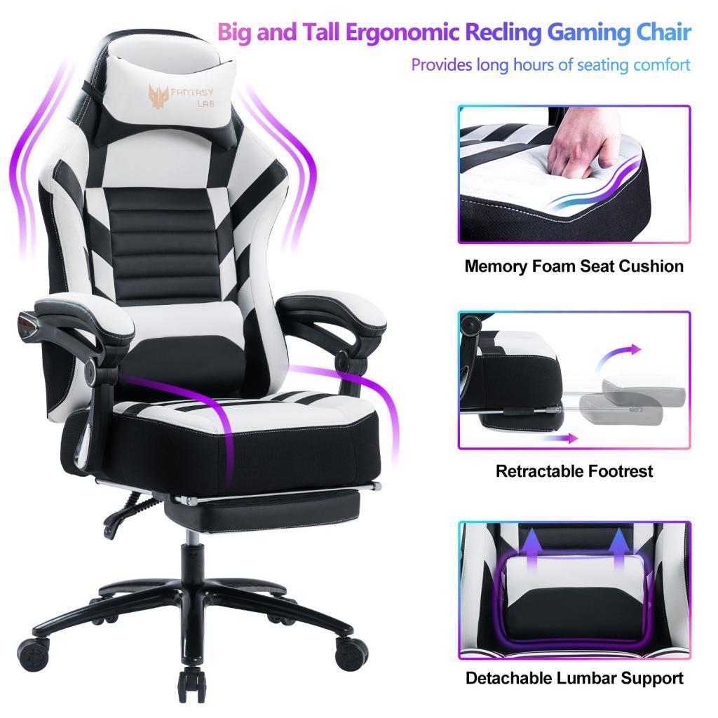 Seat Height Adjustable Swivel Racing Office Computer Ergonomic Video Game Chair