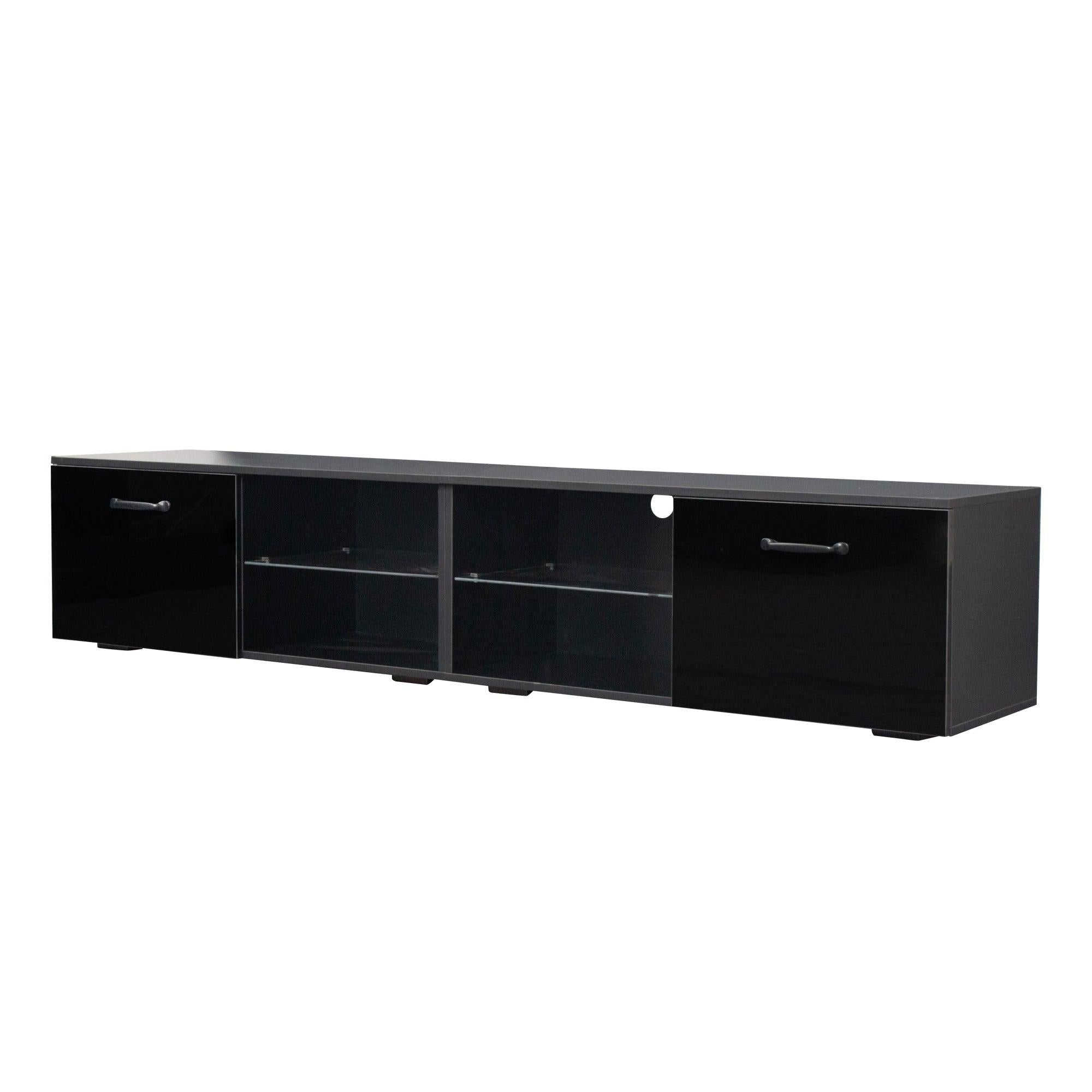 TV Stand  TV cabinet with color-changing LED light for living room