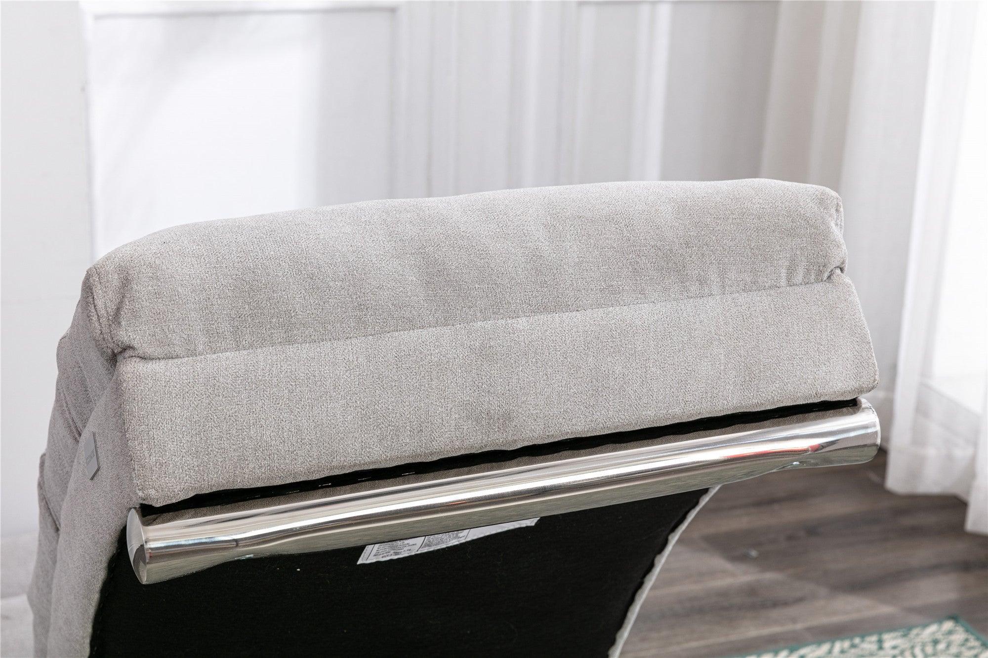 Linen Chaise Lounge Indoor Chair,Modern Long Lounger for Office or Living Room