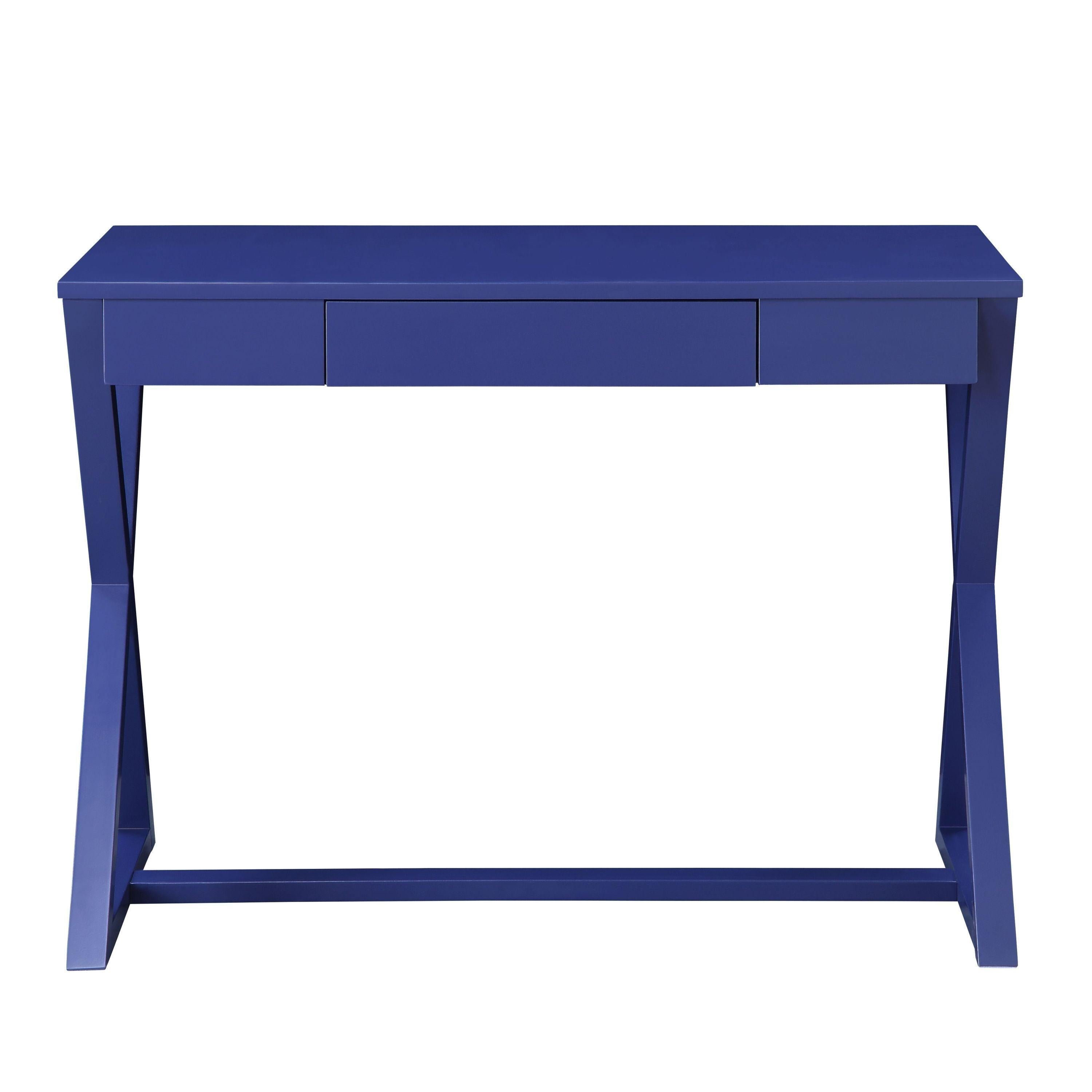 ACME Nalo Writing Desk, Twilight Blue Finish OF00173