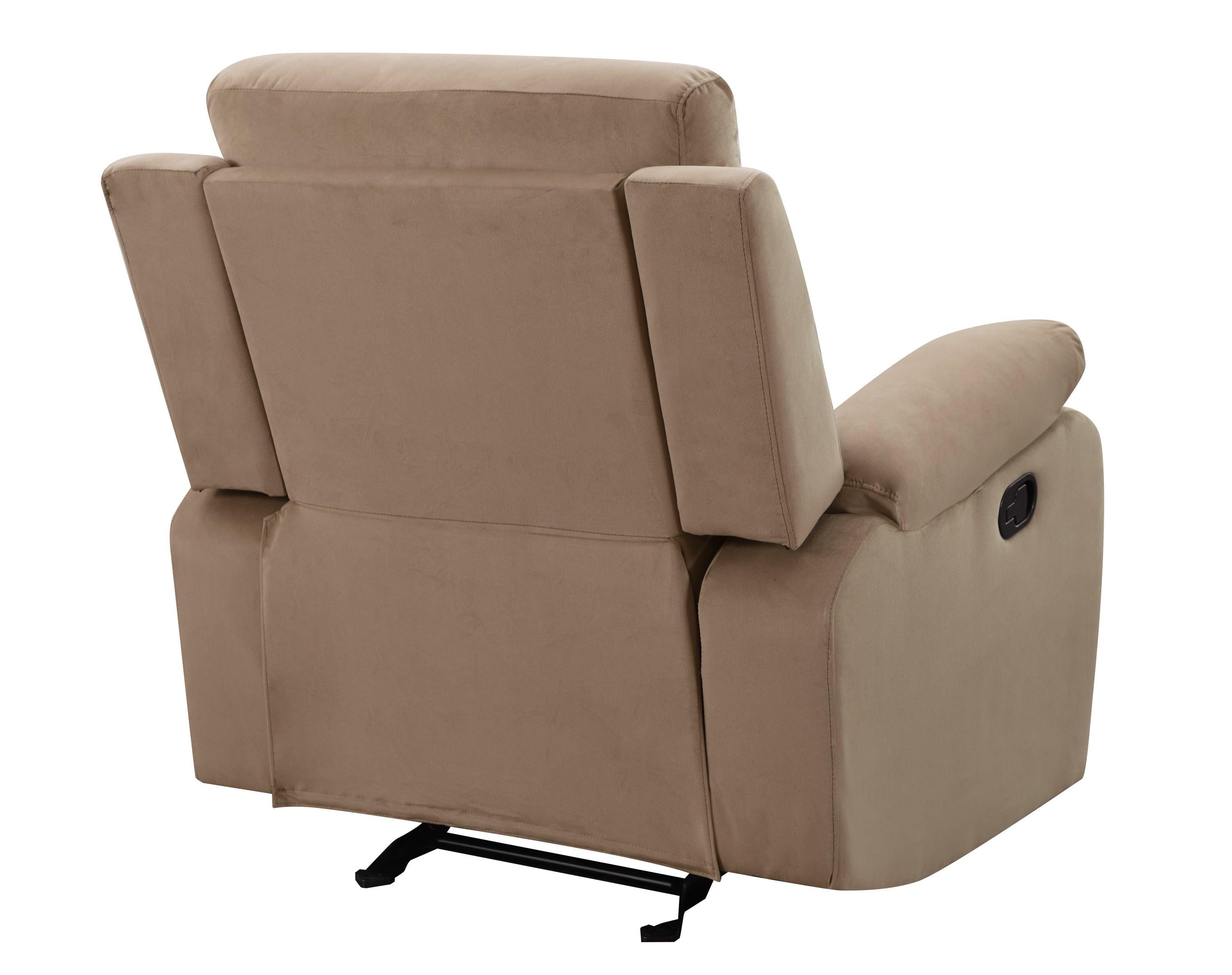 Global United Reclining Transitional Microfiber Fabric Chair