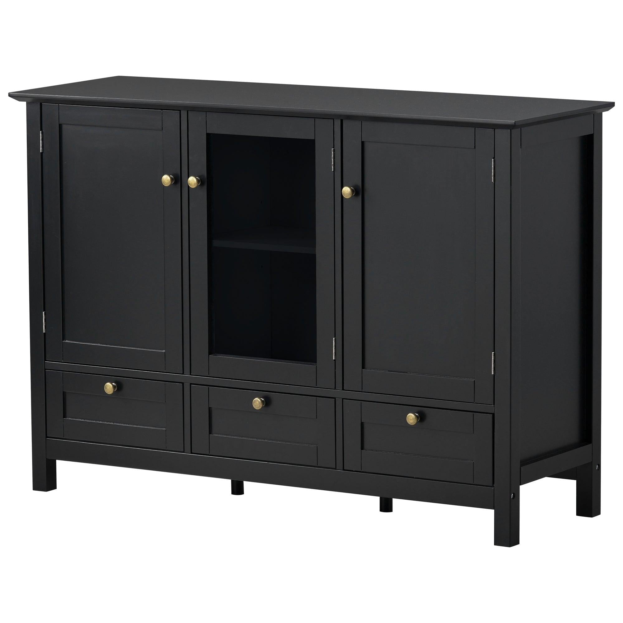 44.9'' Accent CabinetModern Console Table Sideboard for Living Room Dining Room With 2 Doors, 3 Drawers