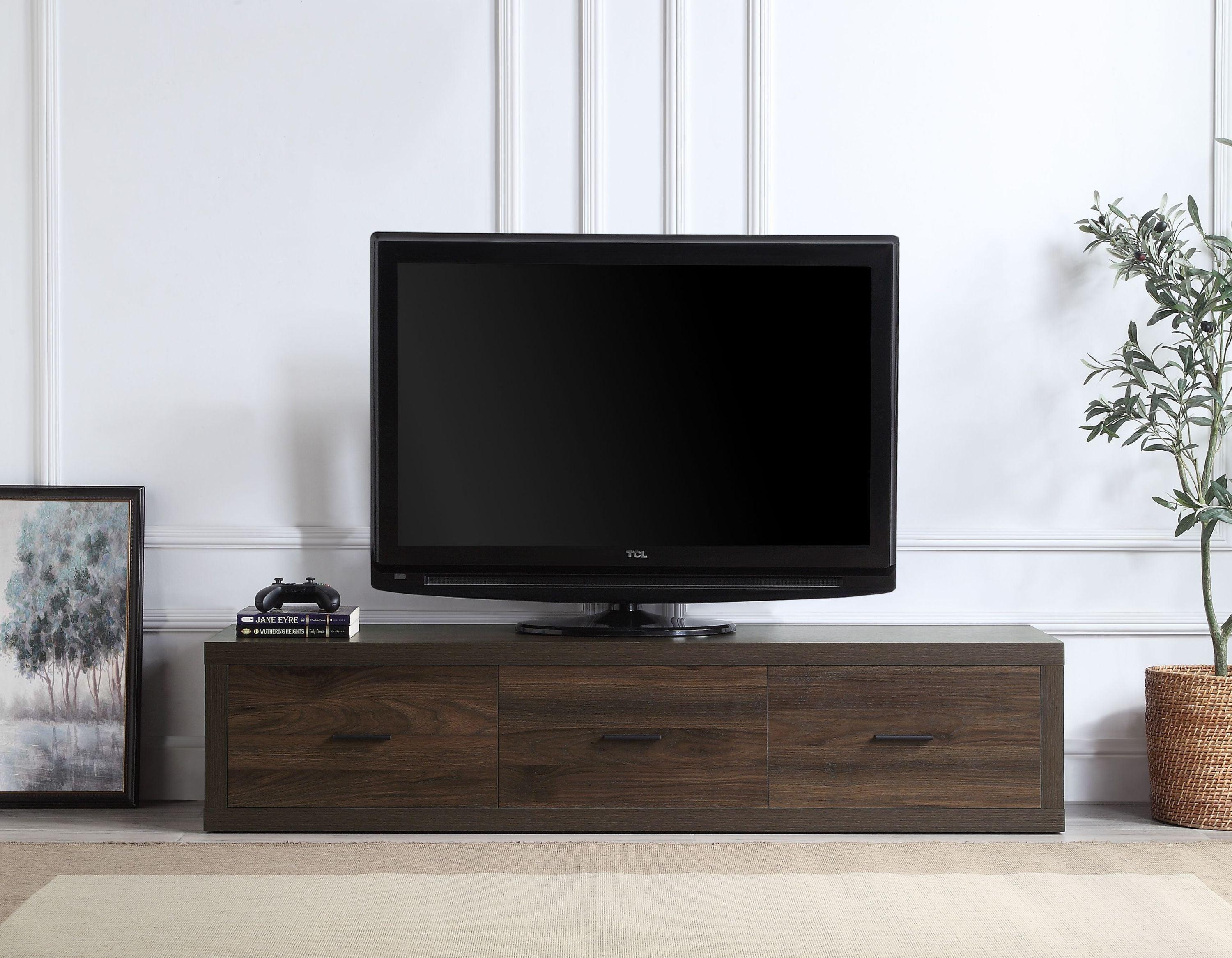 ACME Harel TV Stand, Walnut Finish LV00444 image