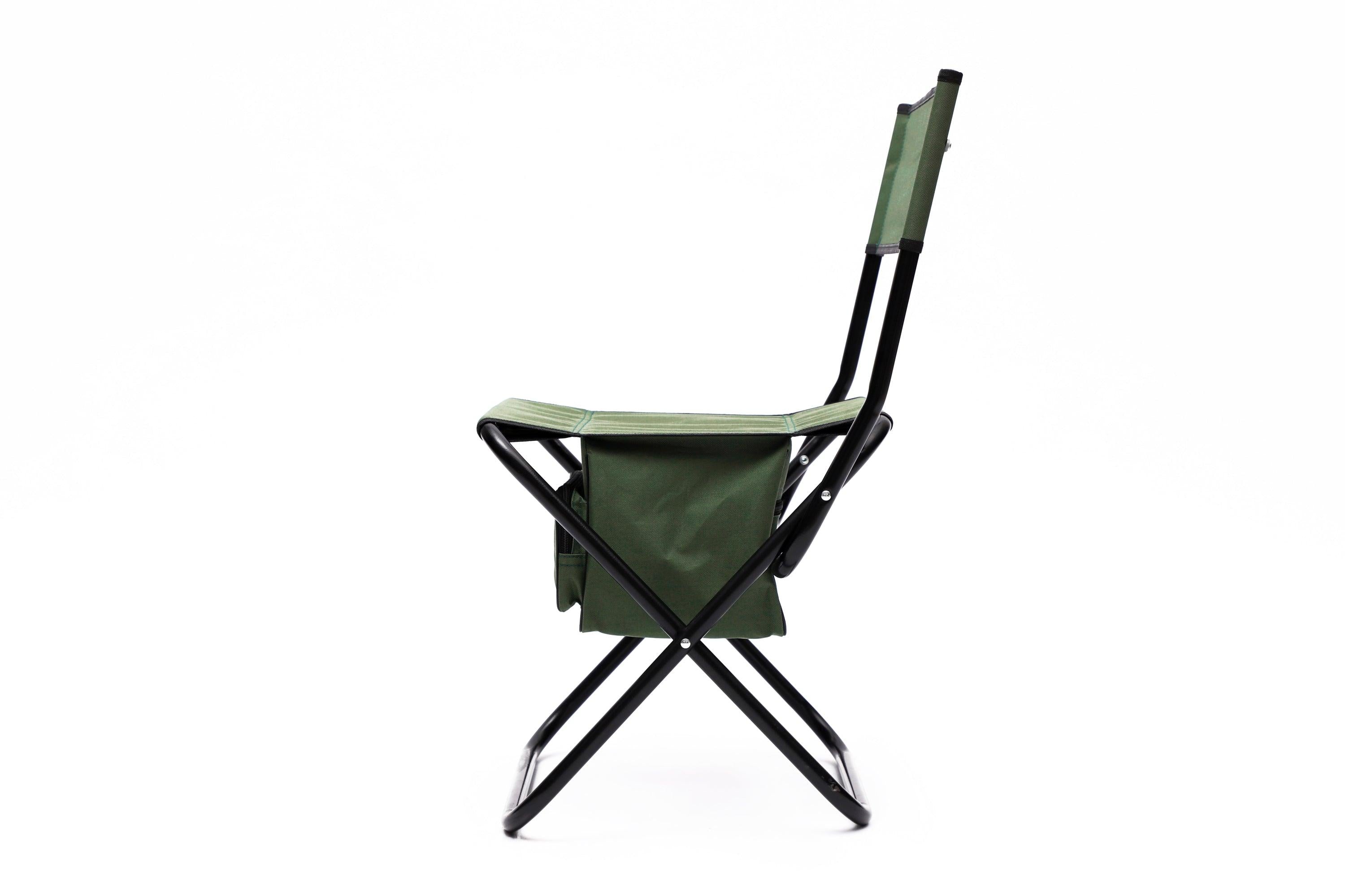 4-piece Folding Outdoor Chair withStorage Bag, Portable Chair for indoor, Outdoor Camping, Picnics and Fishing,Green