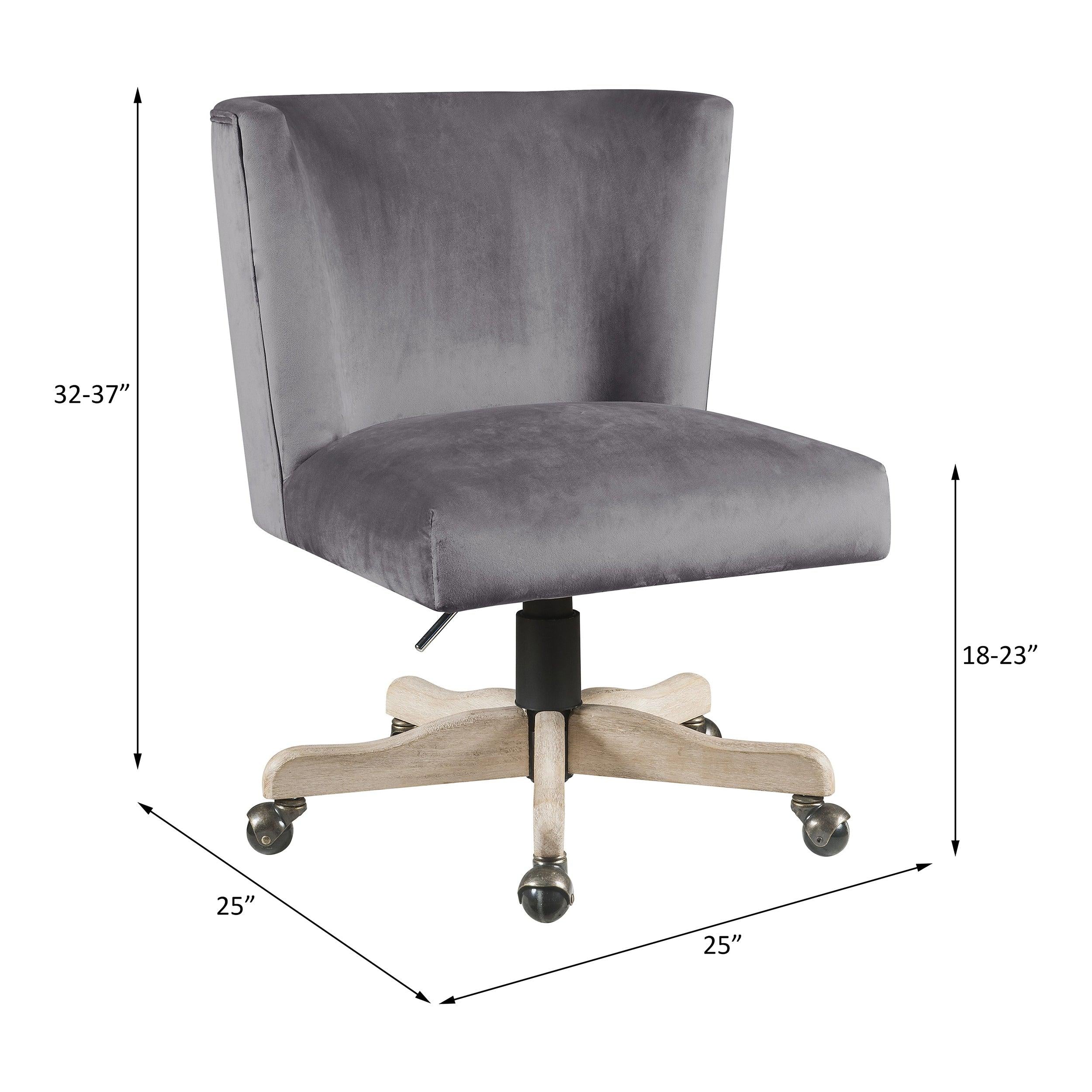 ACME Cliasca Office Chair, Gray Velvet 93073