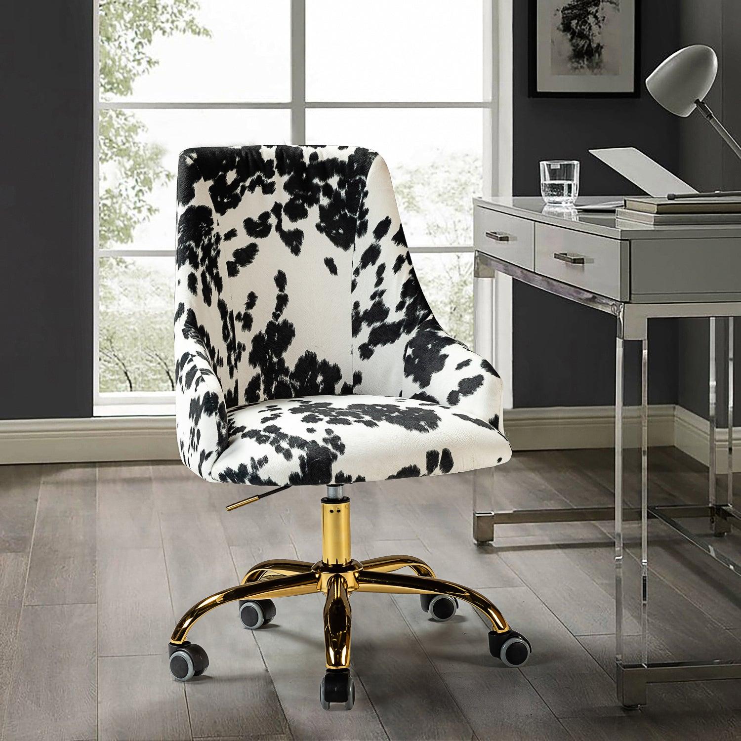 Juan Printed Fabric Office Chair with Foam Cushion image