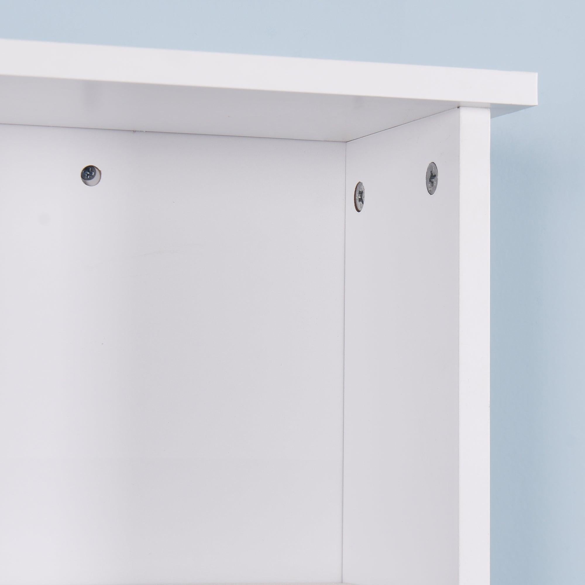 Wall Mount Medicine Cabinet with a Door, Wooden BathroomStorage Cabinet with Adjustable Shelf