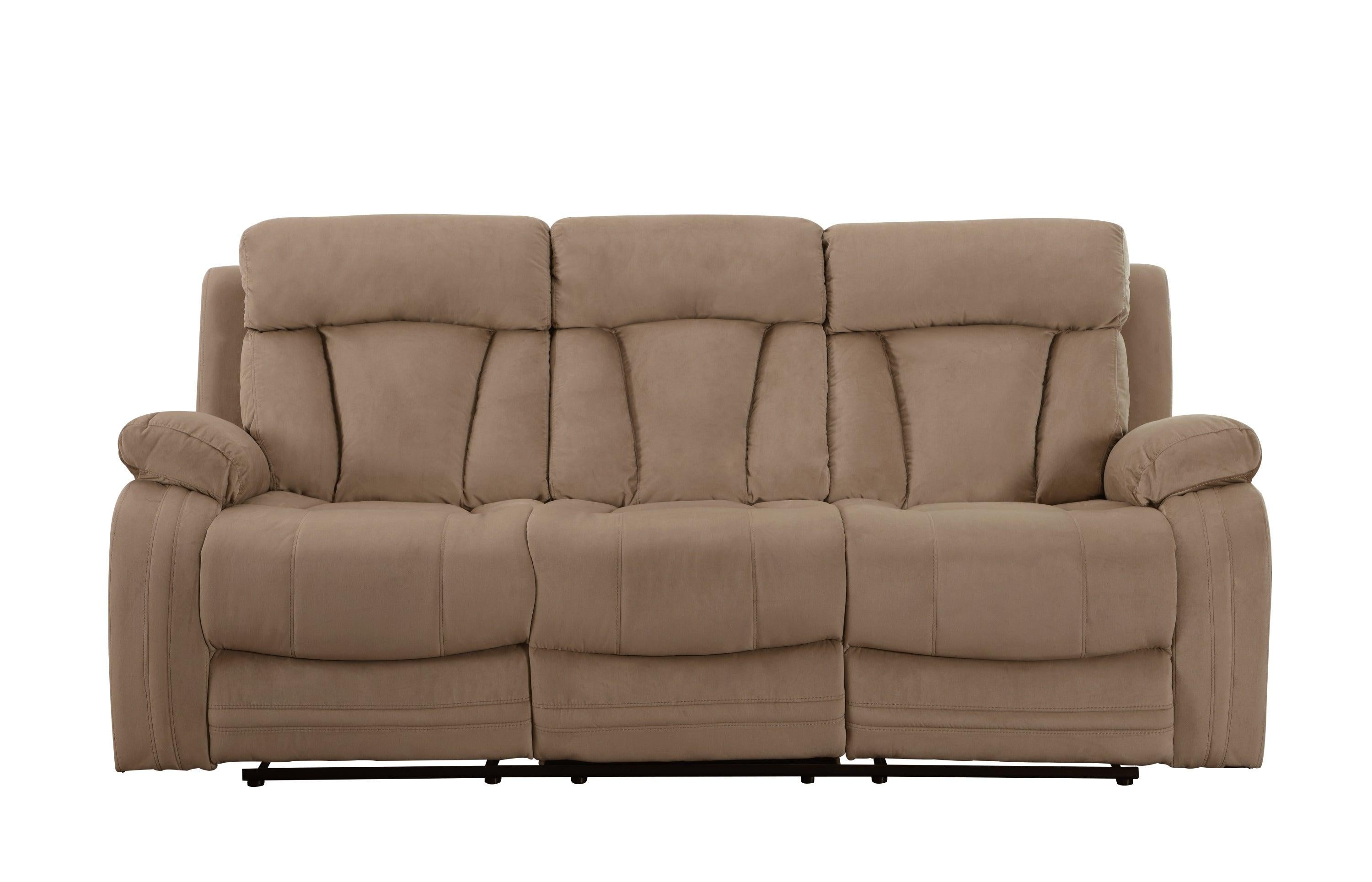 Global United Transitional Microfiber Fabric Sofa image