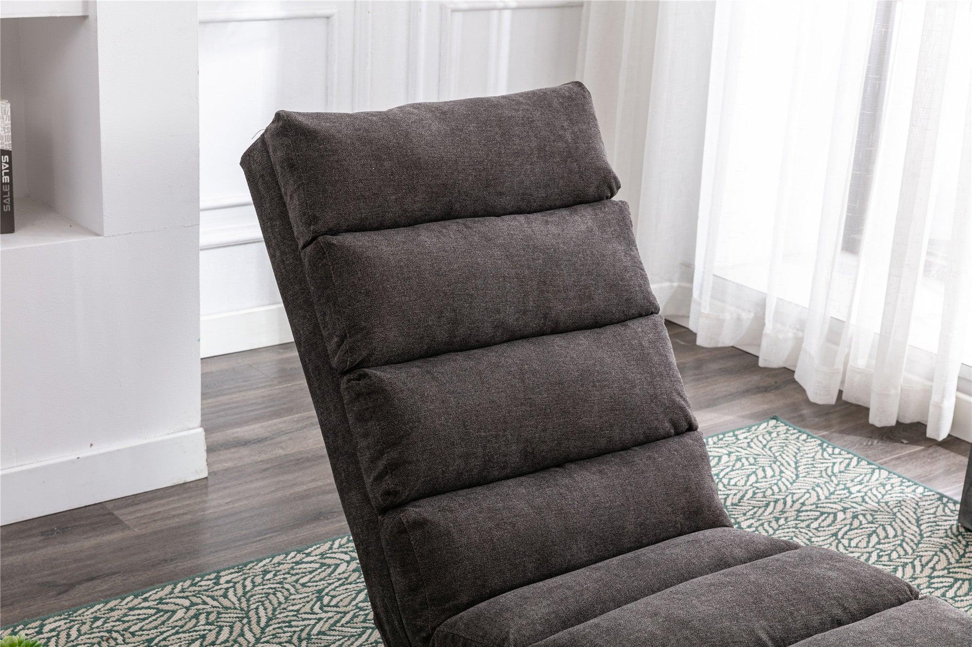 Linen Chaise Lounge Indoor Chair,Modern Long Lounger for Office or Living Room