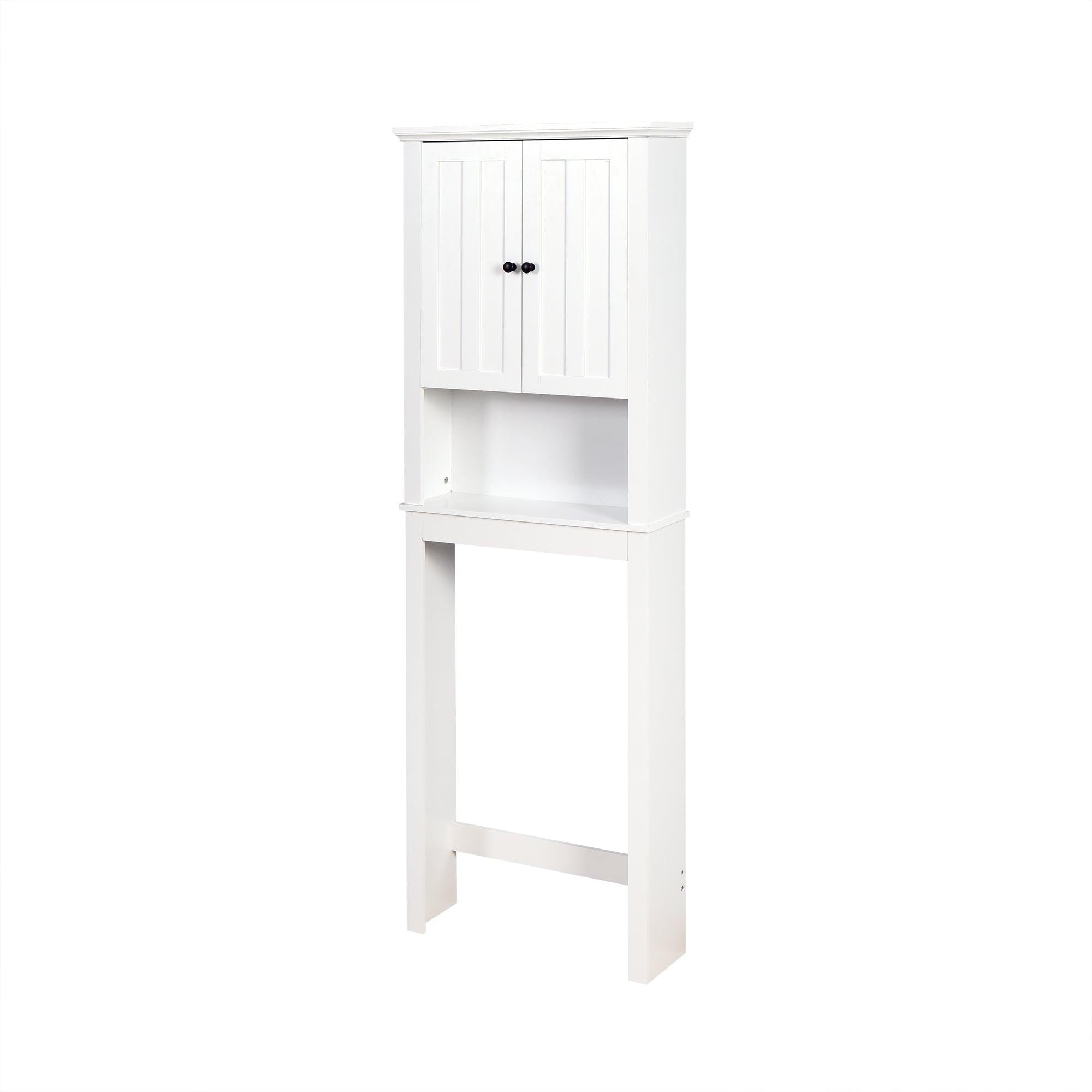 Bathroom WoodenStorage Cabinet Over-The-Toilet Space Saver with a Adjustable Shelf 23.62x7.72x67.32 inch image