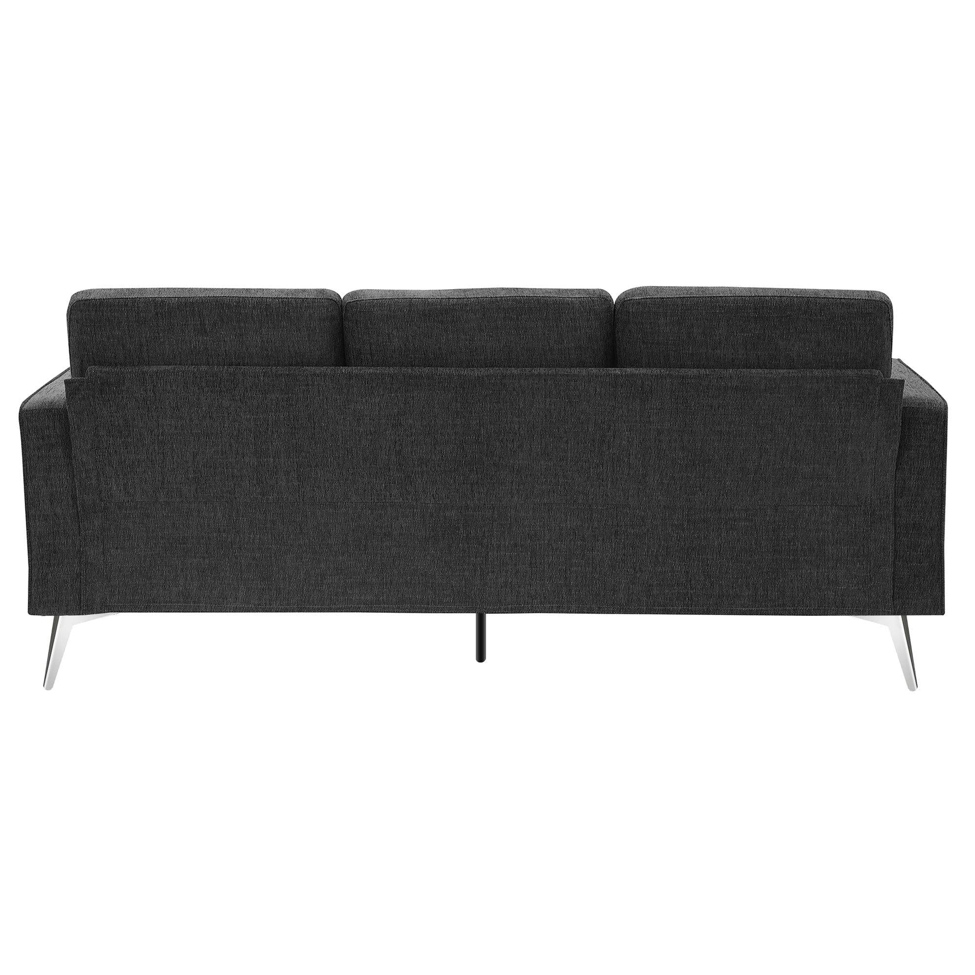 Modern 3-Piece Sofa Sets with Sturdy Metal Legs,Linen Upholstered Couches Sets Including 3-Seat Sofa, Loveseat and Single Chair for Living Room Furniture Set (1+2+3 Seat)