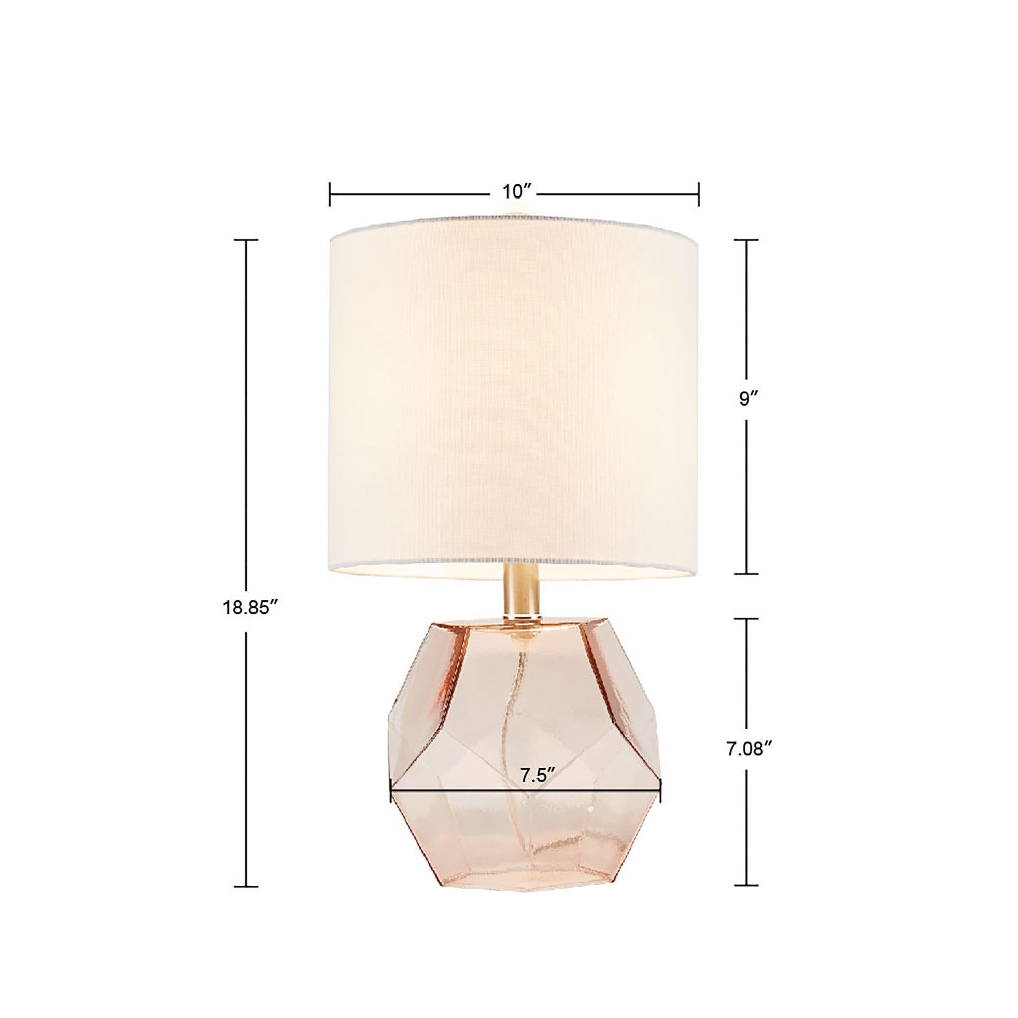 Bella Geometric Glass Table Lamp