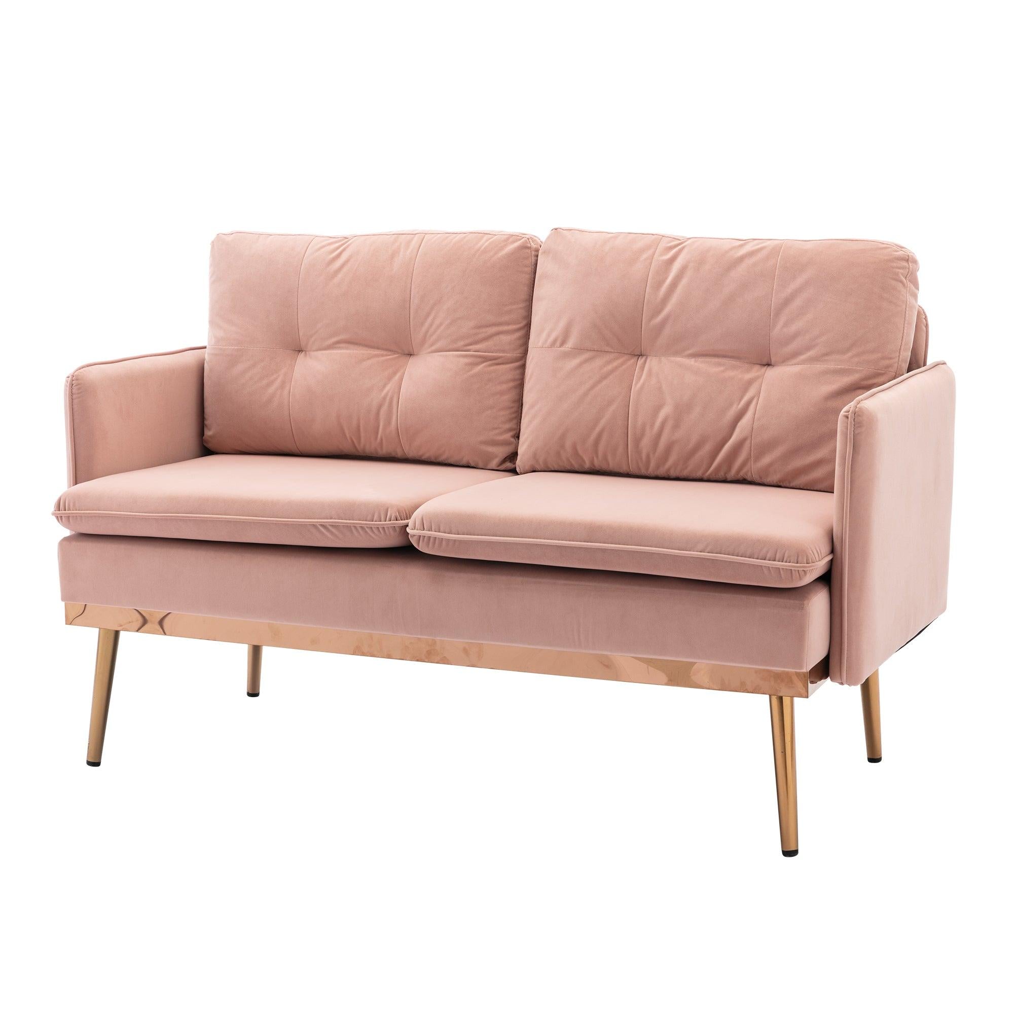 Velvet  Sofa , Accent sofa .loveseat sofa with Stainless feet