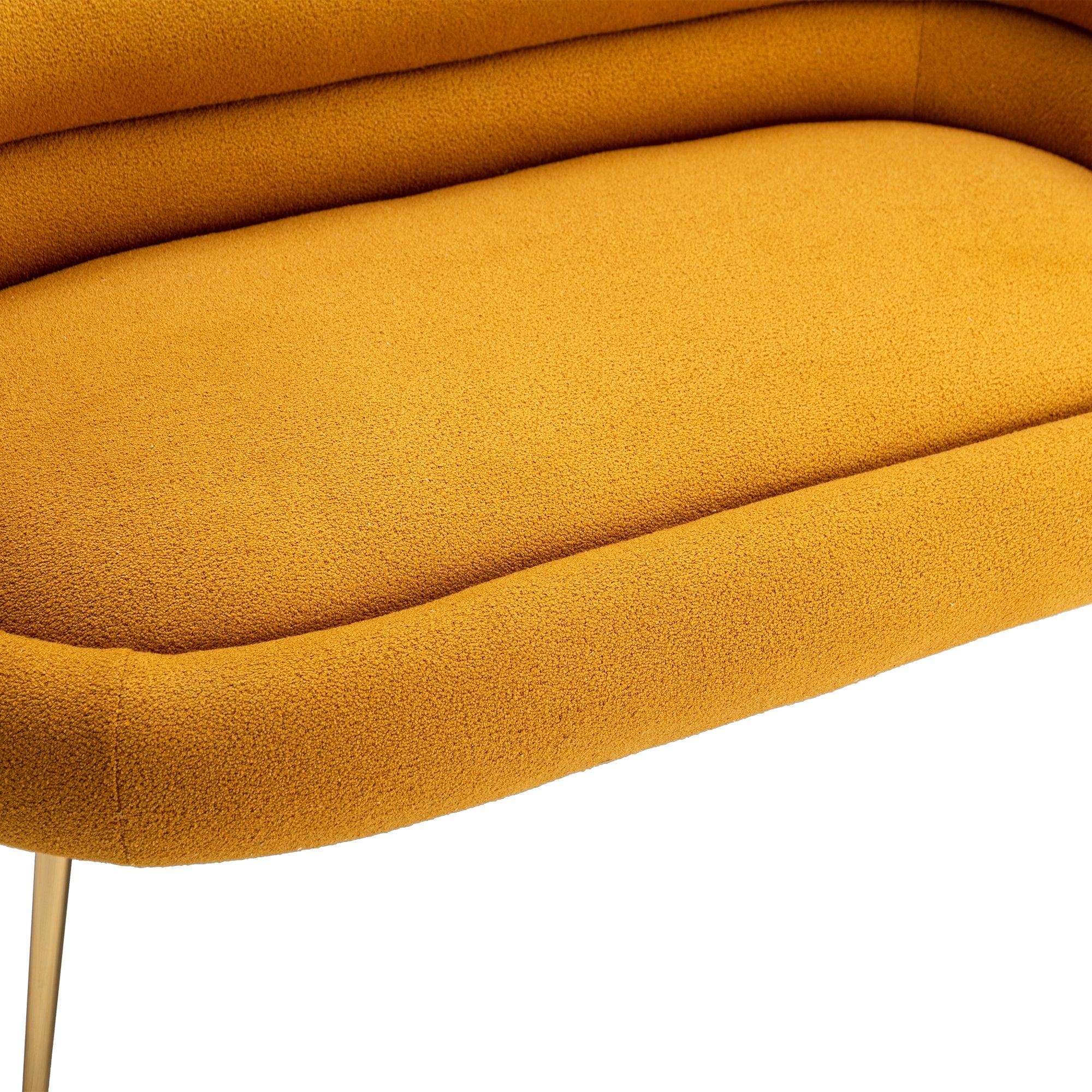 Accent  Chair  ,leisure sofa  with  Golden  feet