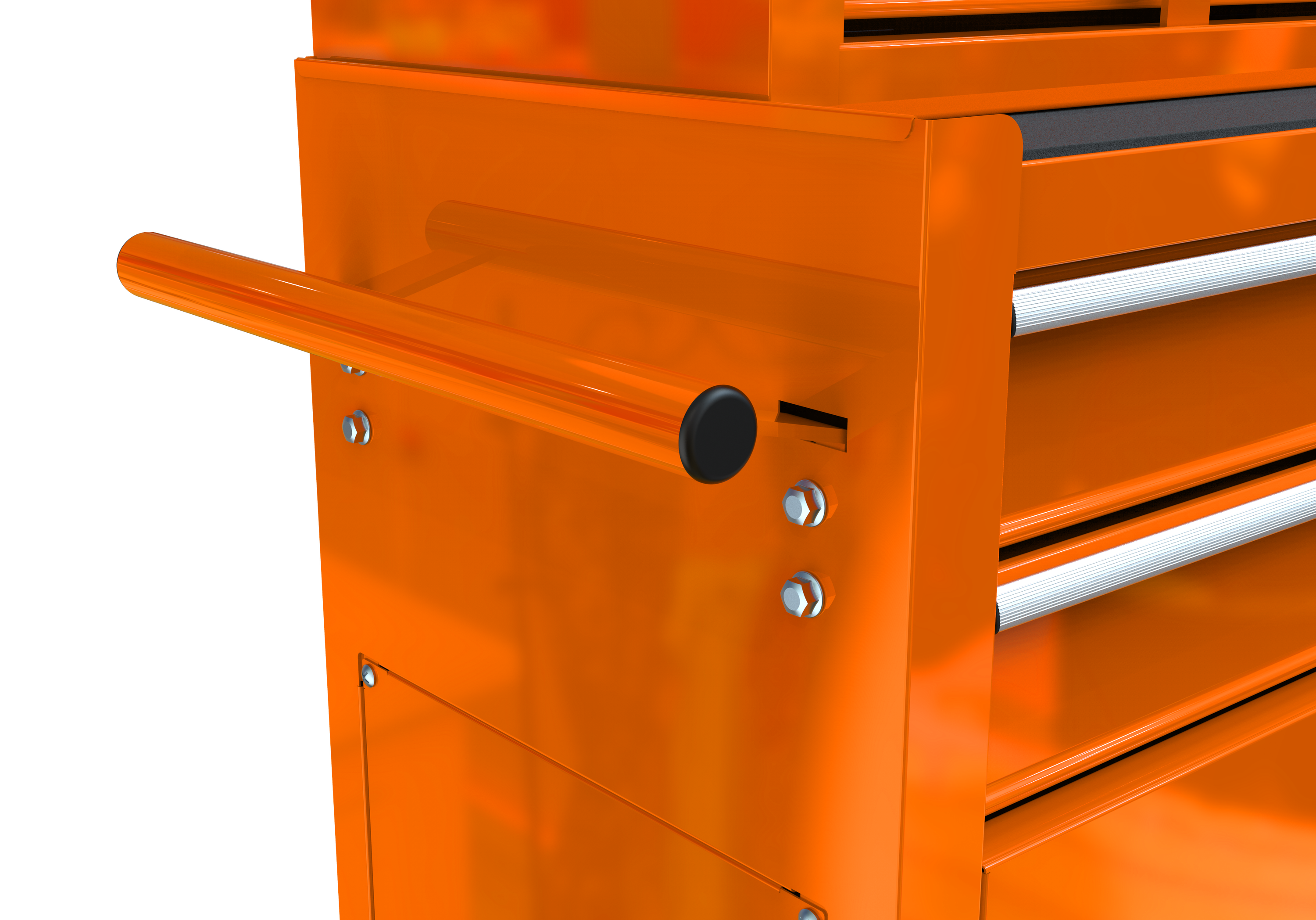 High Capacity Rolling Tool Chest with Wheels and Drawers, 8-Drawer ToolStorage Cabinet--ORANGE