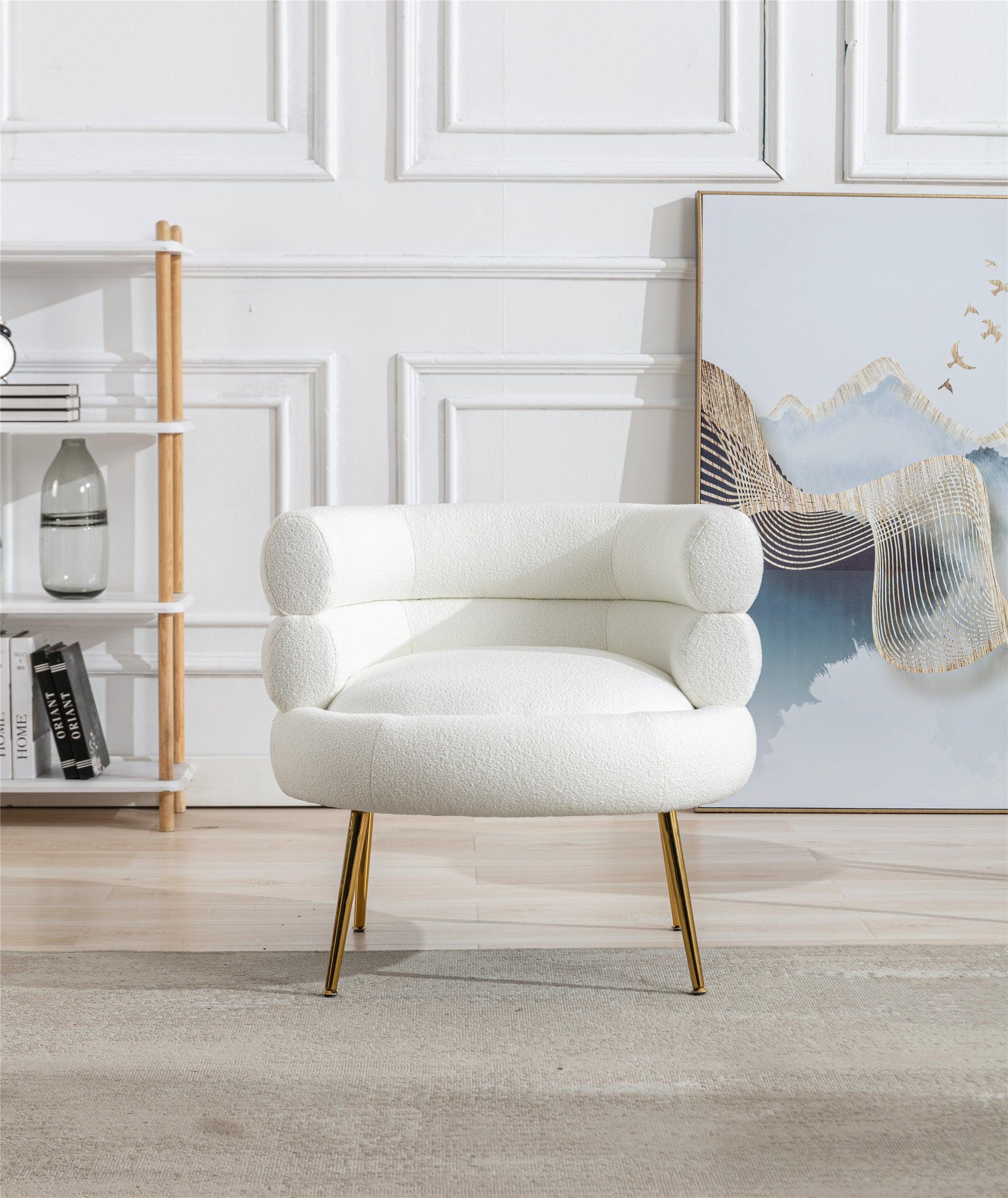 Accent  Chair  ,leisure sofa  with  Golden  feet image