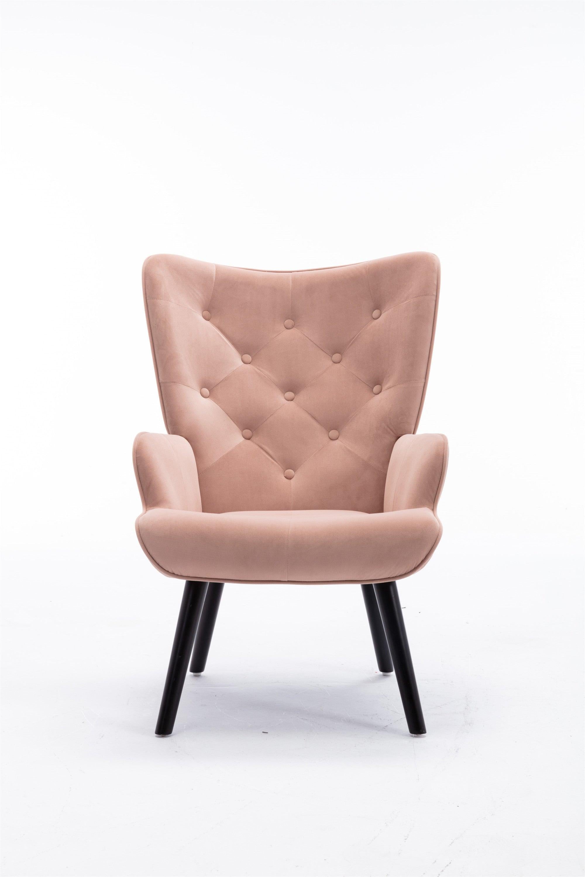 Accent chair  Living Room/Bed Room,Modern Leisure  Chair  Pink