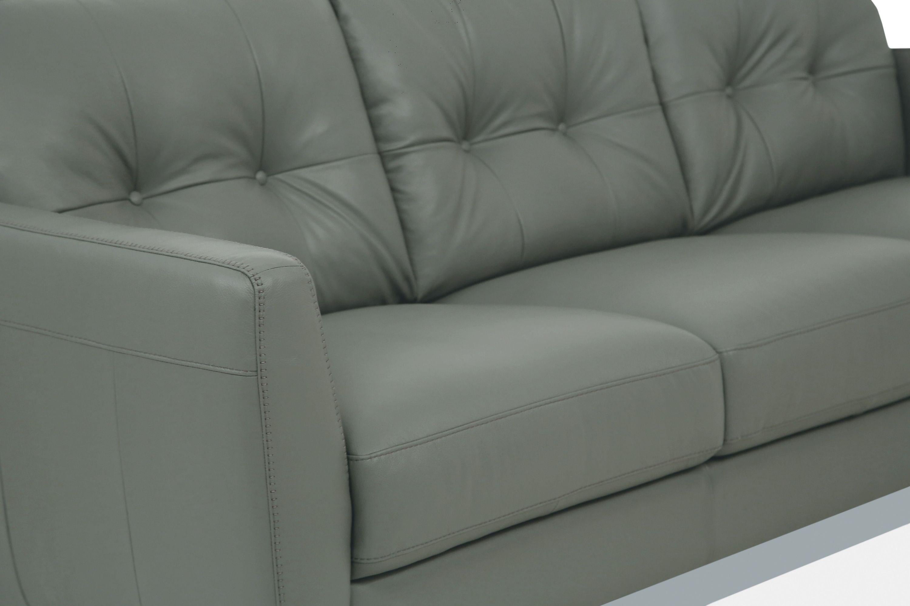 ACME Radwan Sofa, Pesto Green Leather 54960