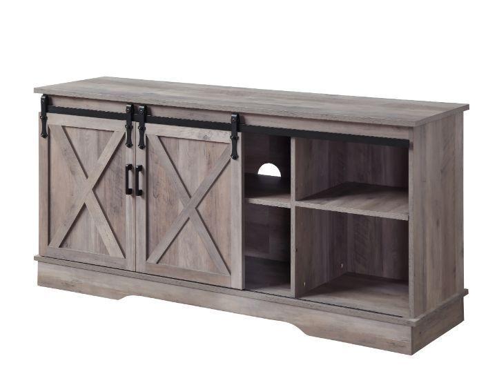 ACME Bennet TV Stand, Gray Finish 91855