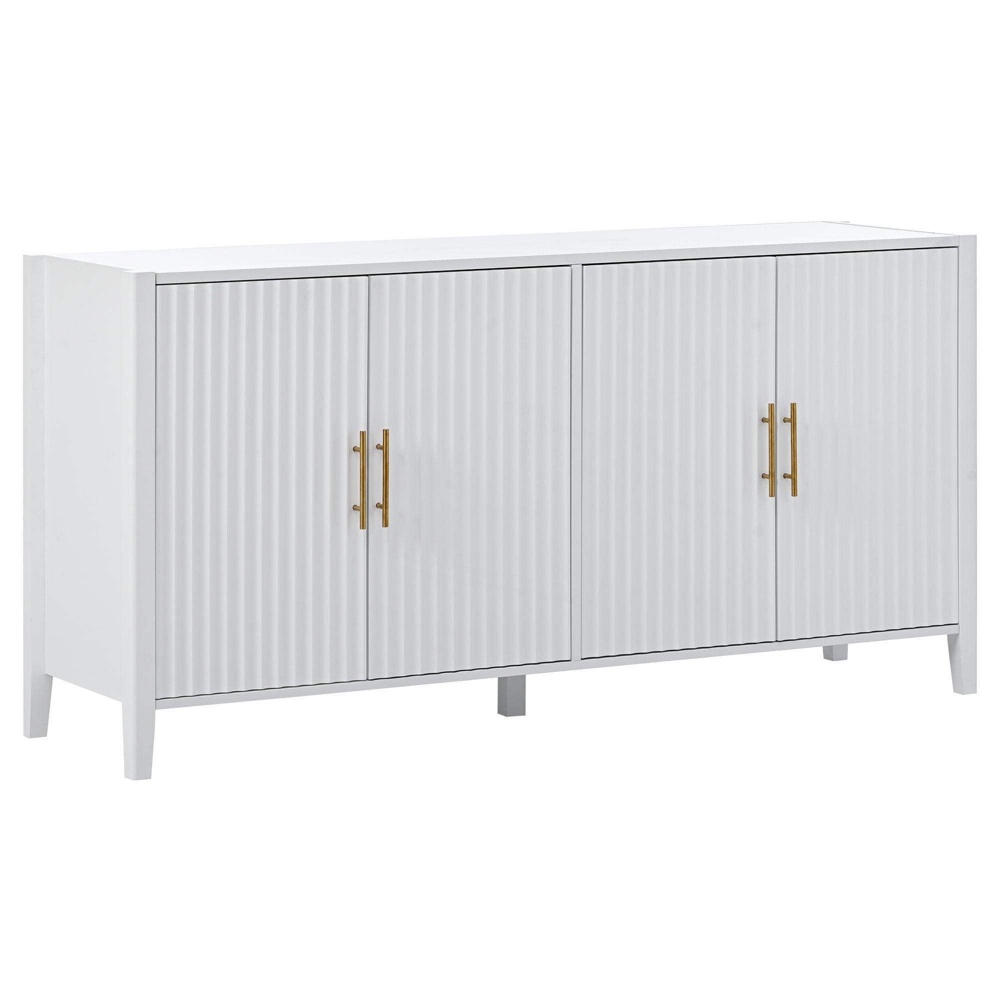 AccentStorage Cabinet Sideboard Wooden Cabinet with Metal Handles for Hallway, Entryway, Living Room, Bedroom