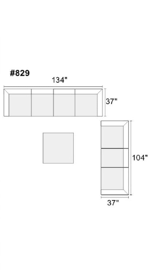 Living Room Furniture Grey Chenille Modular Sofa Set 8pc Set Large Family SofaModern Couch 4x Corner Wedge 3x Armless Chairs and 1x Ottoman Plywood