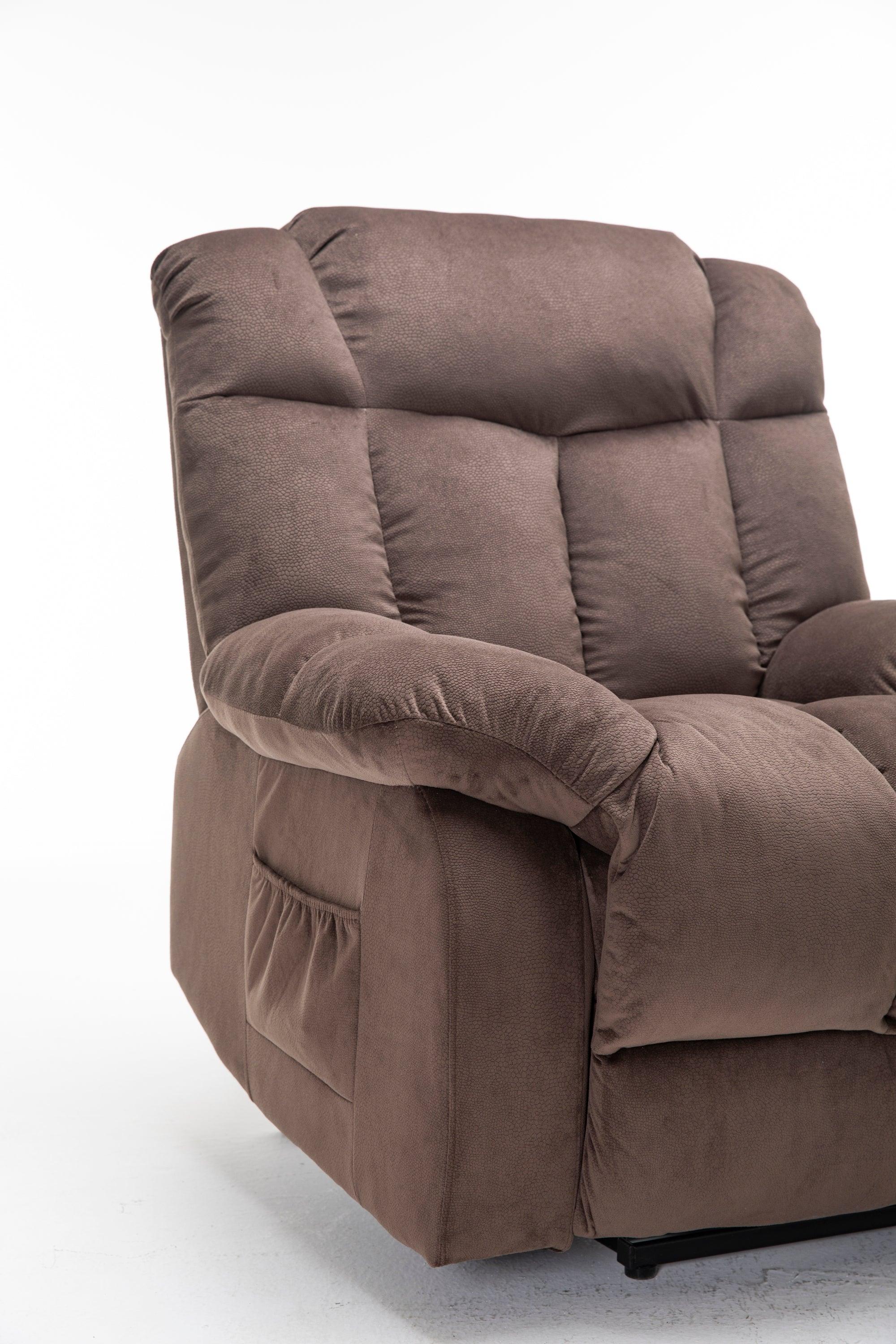 Power Lift Recliner Chair for Elderly- Heavy Duty and Safety Motion Reclining Mechanism-Fabric Sofa Living Room Chair