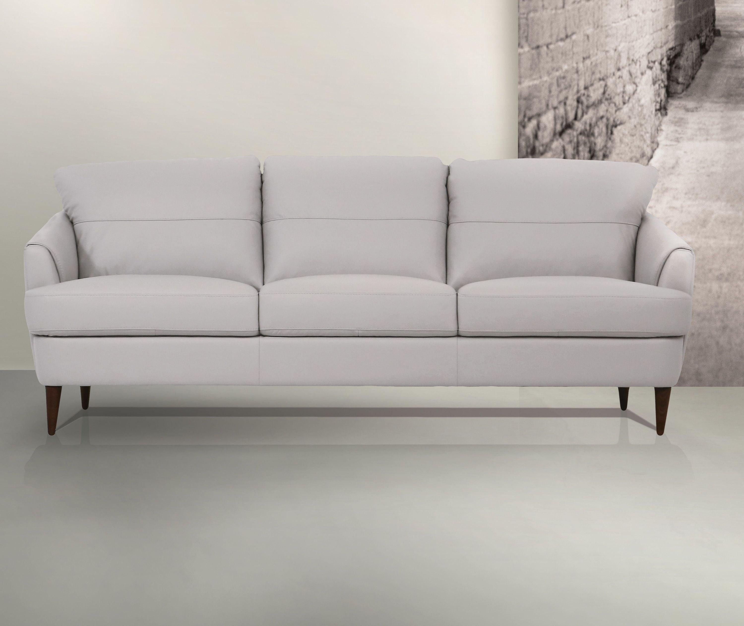 ACME Helena Sofa, Pearl Gray Leather 54575 image