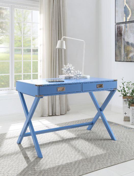 ACME Amenia Writing Desk, Blue Finish 93000 image