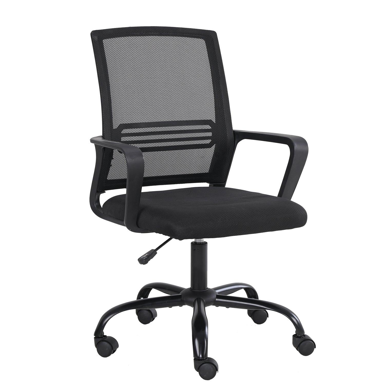 Mesh chair Home Office Chair Ergonomic Desk Chair Mesh Computer Chair Height Adjustable Swivel Chair for Office, Home, School (Black） image