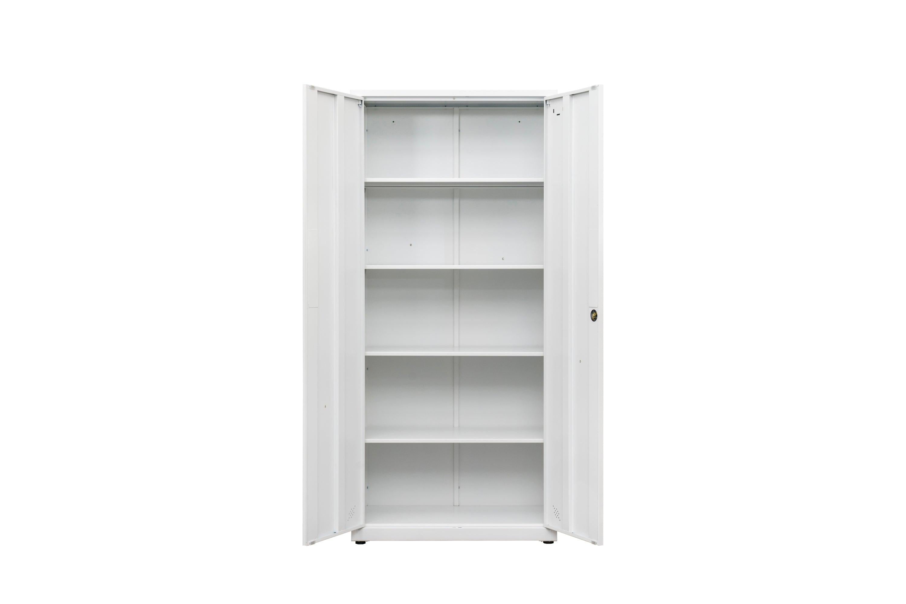 HighStorage Cabinet with 2 Doors and 4 Partitions to Separate 5Storage Spaces, Home/ Office Design