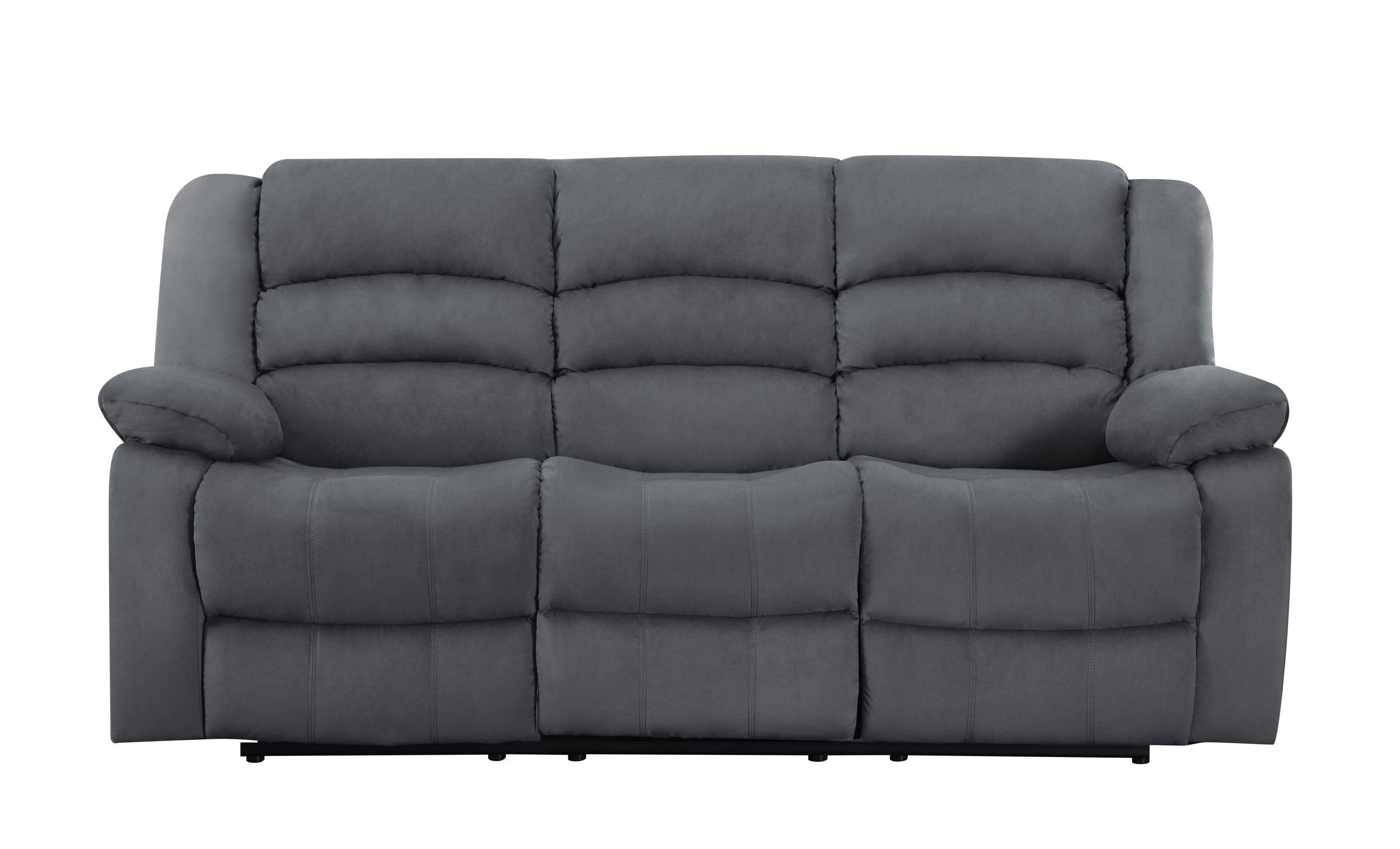 Global United Transitional Microfiber Fabric Upholstered Sofa image