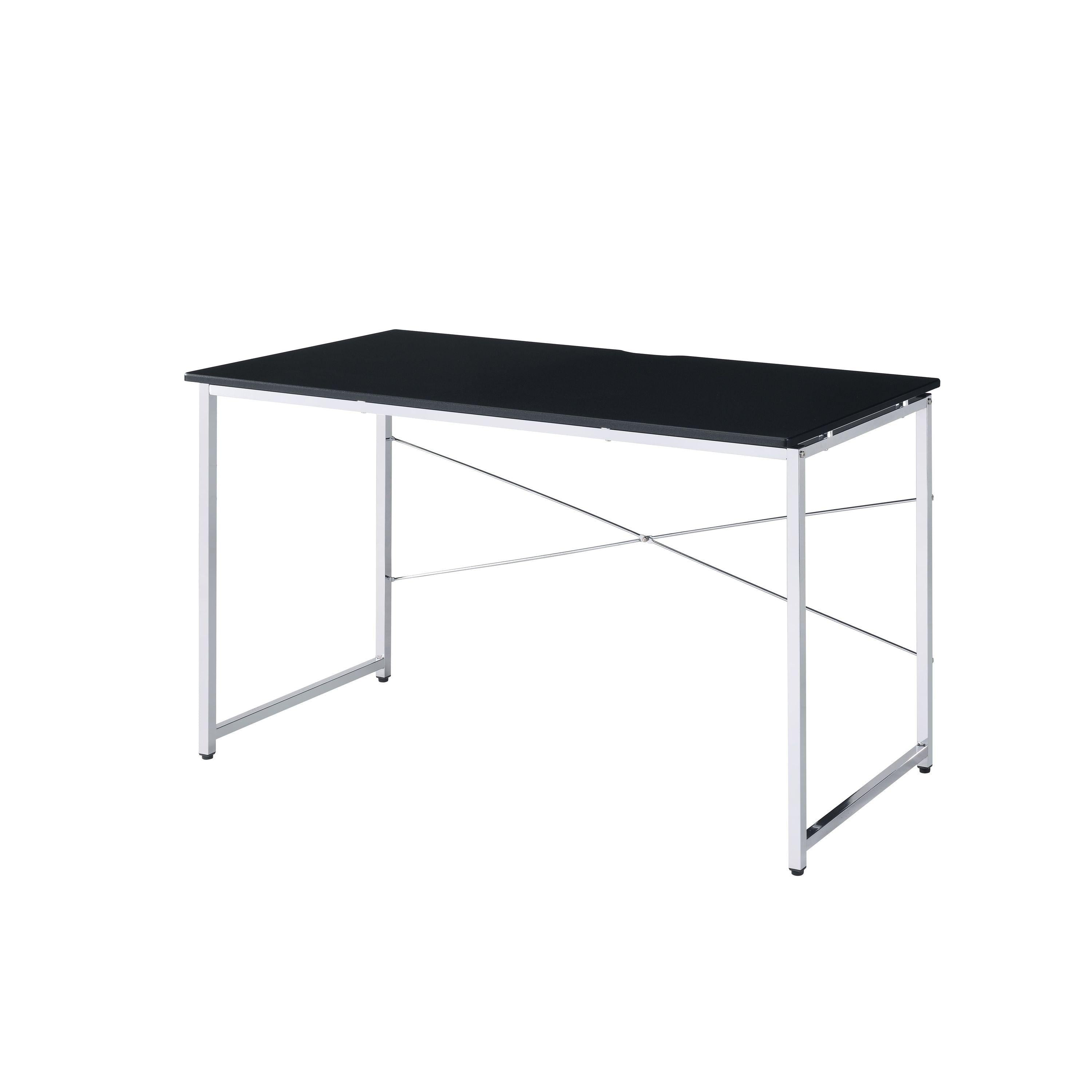 ACME Tennos Writing Desk, Black & Chrome Finish 93195 image