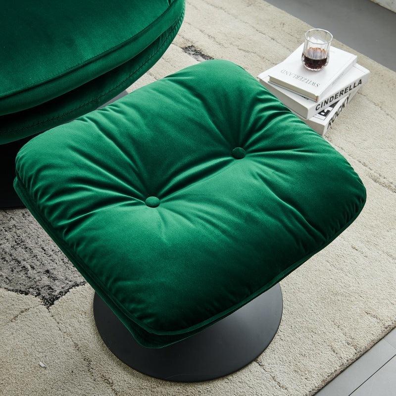 Swivel Leisure chair lounge chair velvet green color