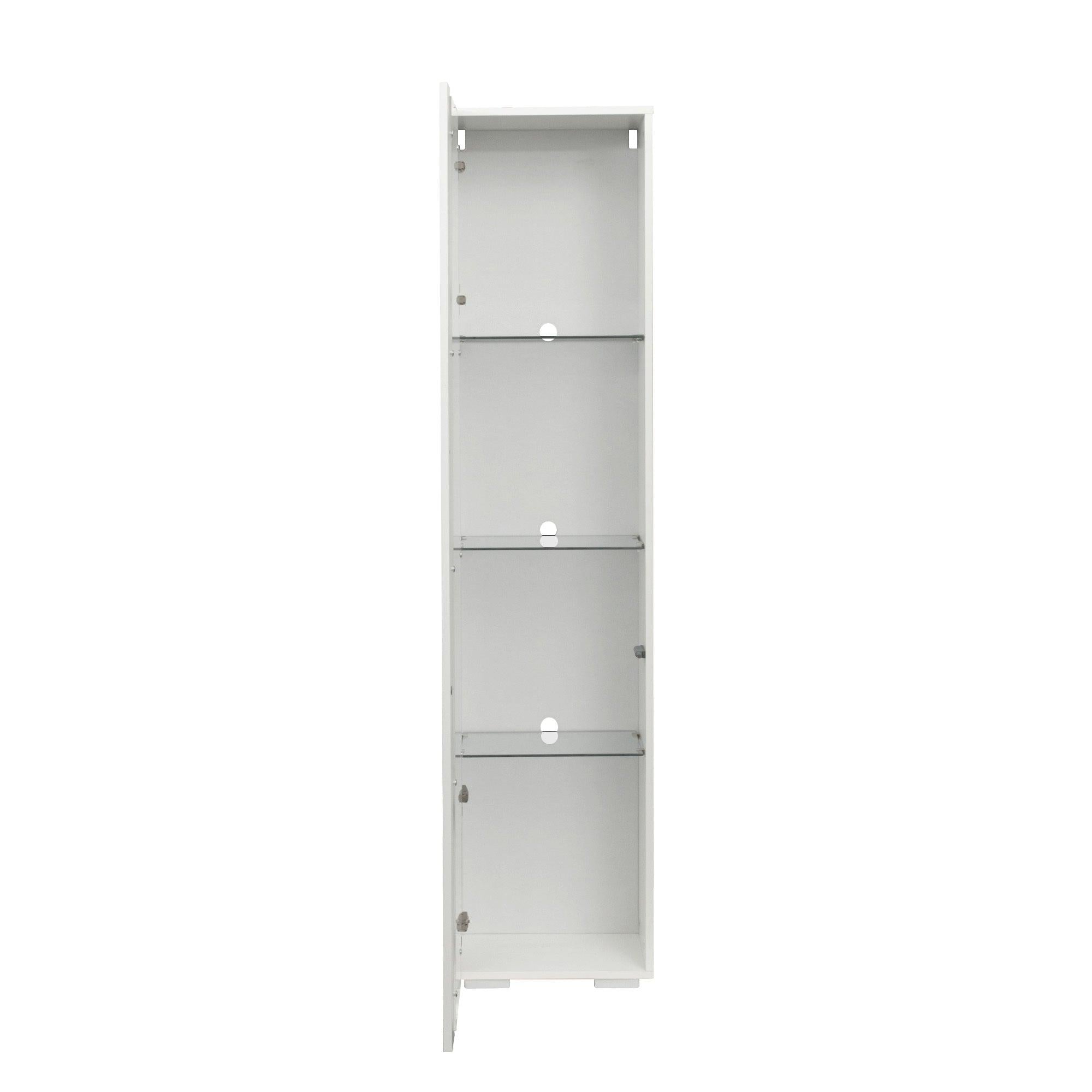 Side cabinet with aluminum strip lamp,