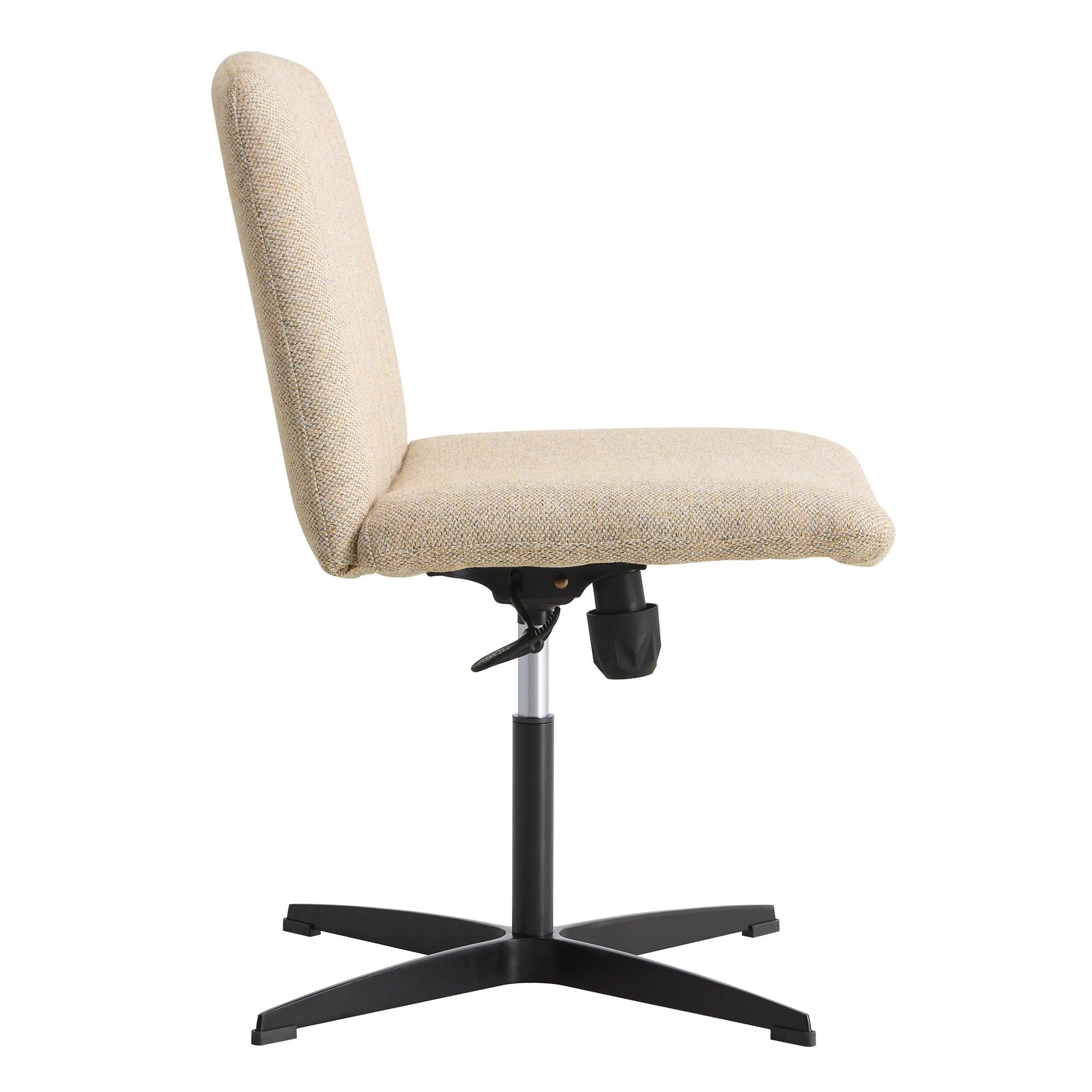 Fabric Material. Home Computer Chair Office Chair Adjustable 360 ° Swivel Cushion Chair With Black Foot Swivel Chair Makeup Chair Study Desk Chair. No Wheels