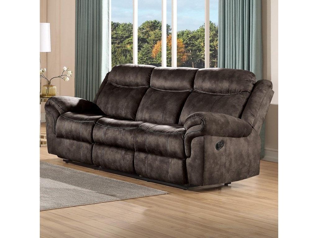 ACME Zubaida Sofa (Glider & Motion), 2-Tone Chocolate Velvet 55020 image