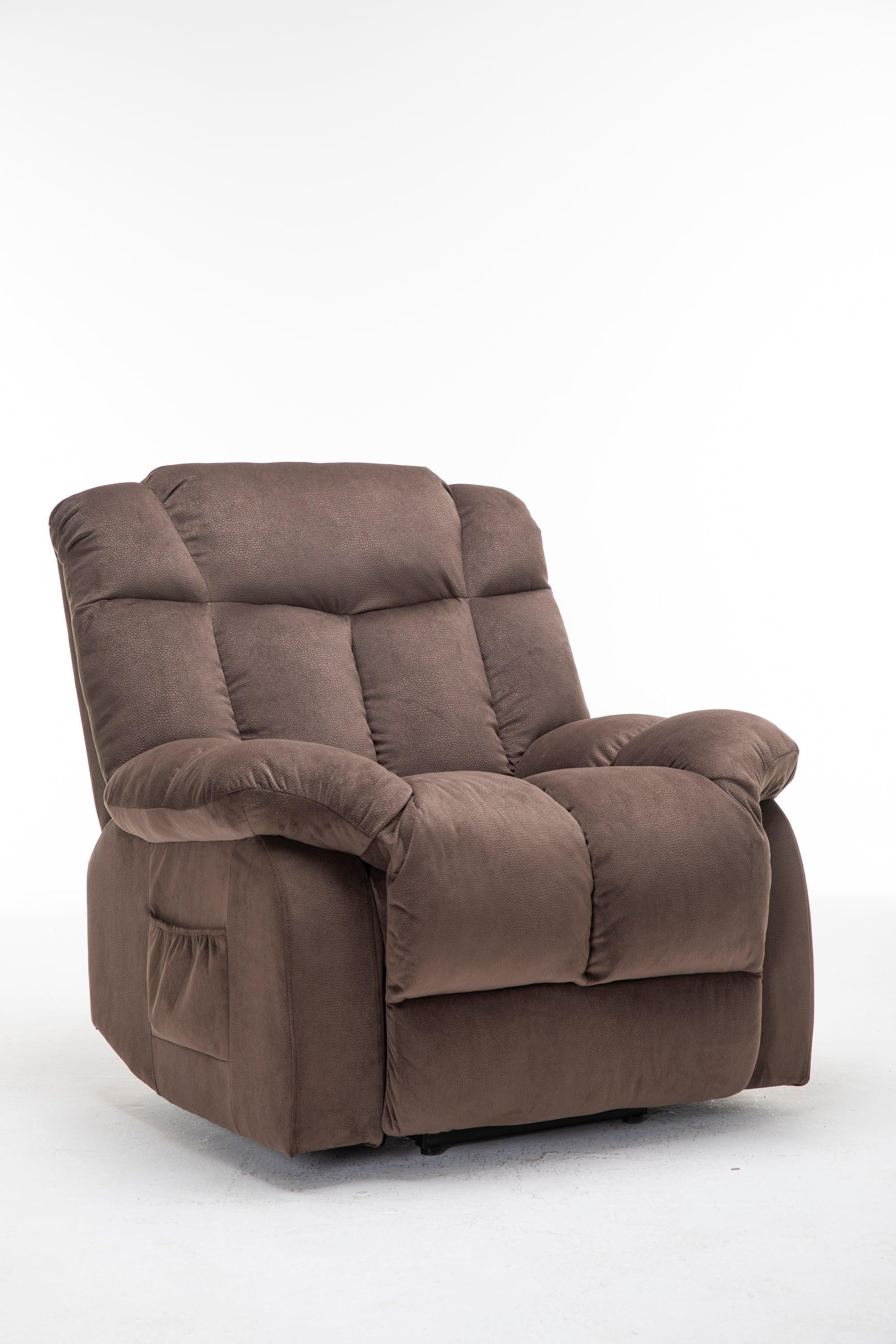 Power Lift Recliner Chair for Elderly- Heavy Duty and Safety Motion Reclining Mechanism-Fabric Sofa Living Room Chair