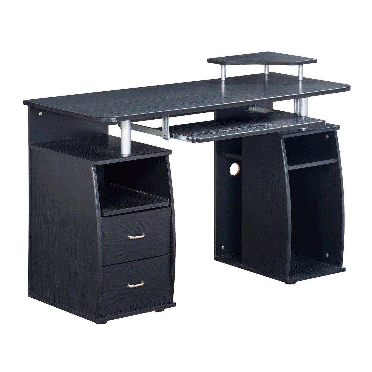 Techni Mobili Complete Computer Workstation Desk WithStorage, Espresso