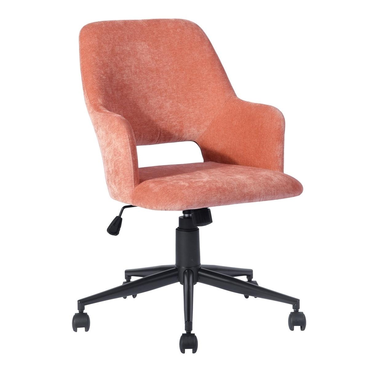 Upholstered Task Chair/ Home Office Chair- coral