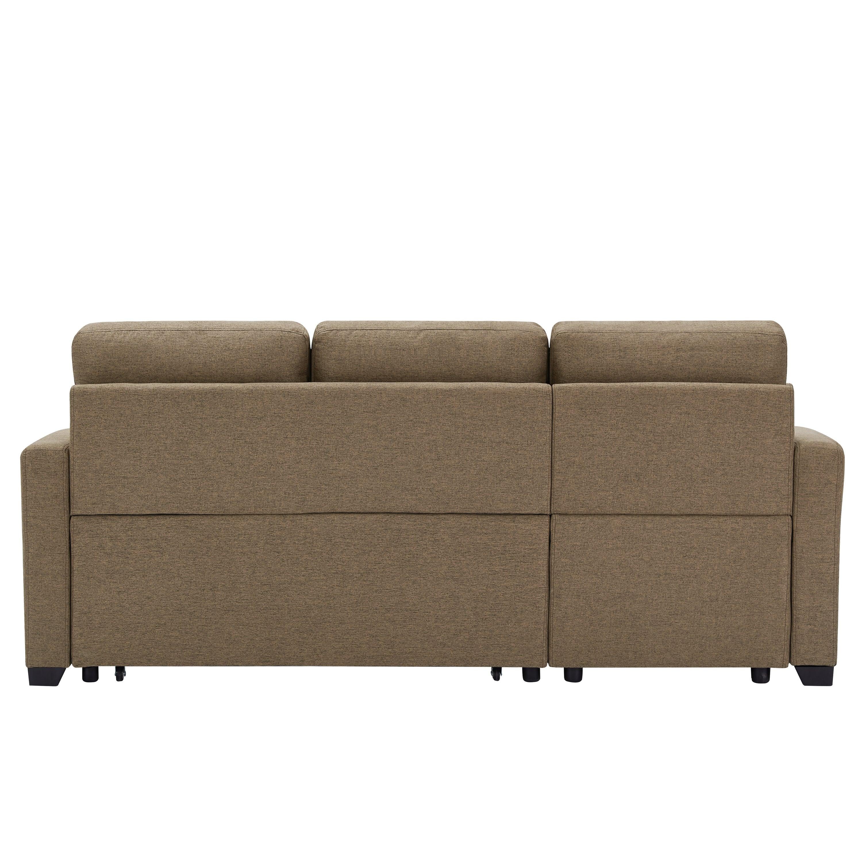 9191 Brown broachingStorage sofa