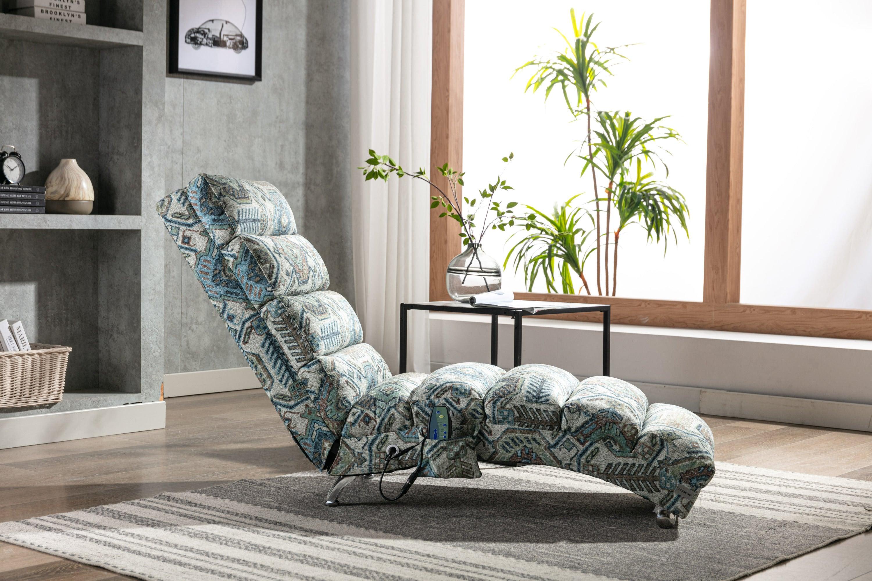 Linen Chaise Lounge Indoor Chair,Modern Long Lounger for Office or Living Room