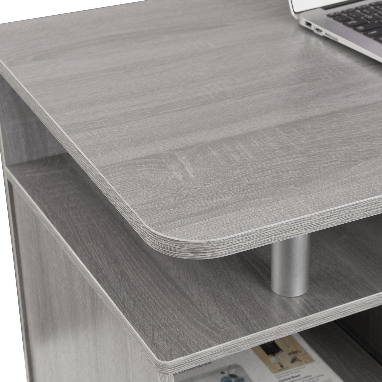 Techni Mobili Complete Computer Workstation Desk WithStorage, Grey