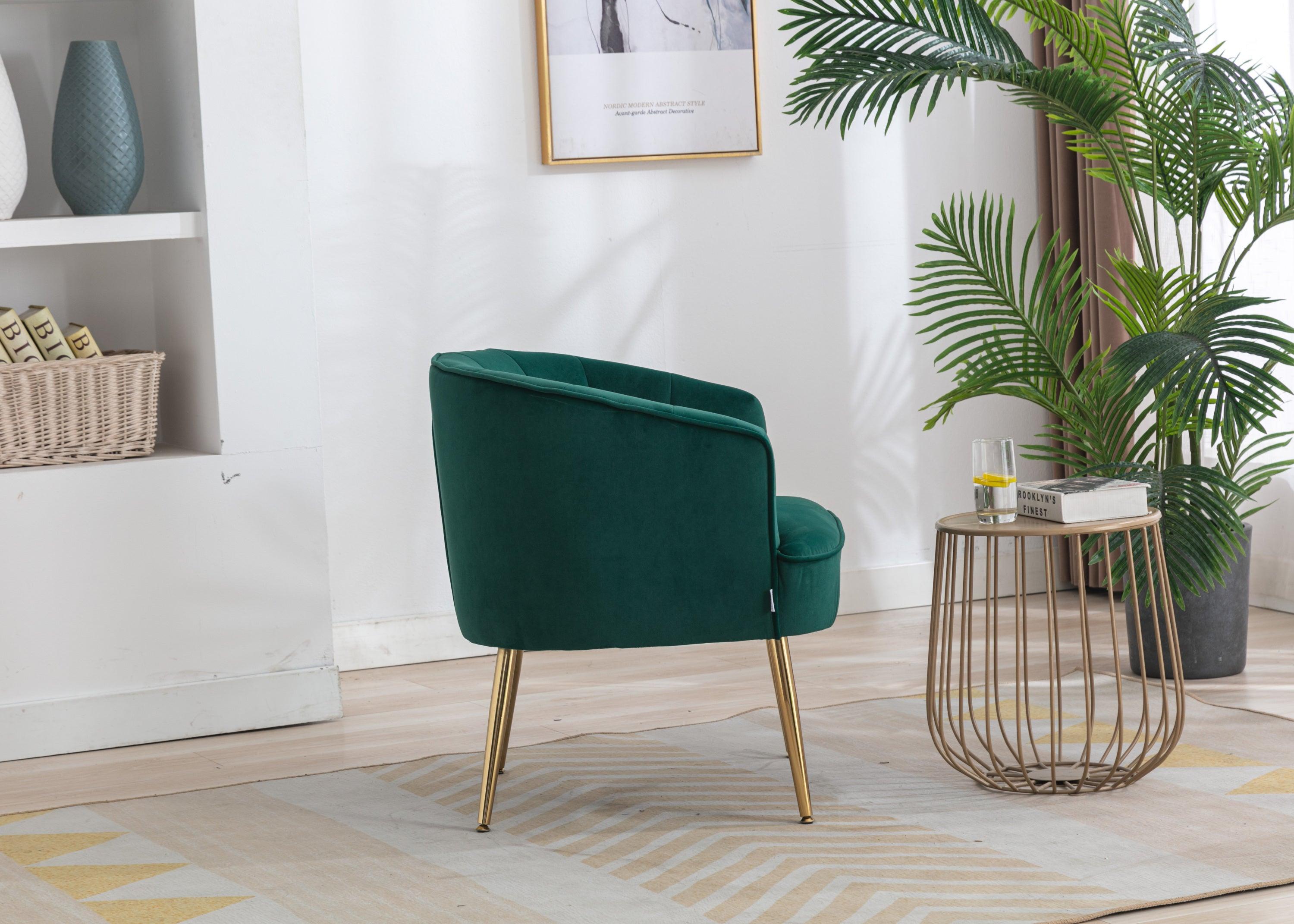 Accent  Chair  ,leisure single chair  with  Golden  feet