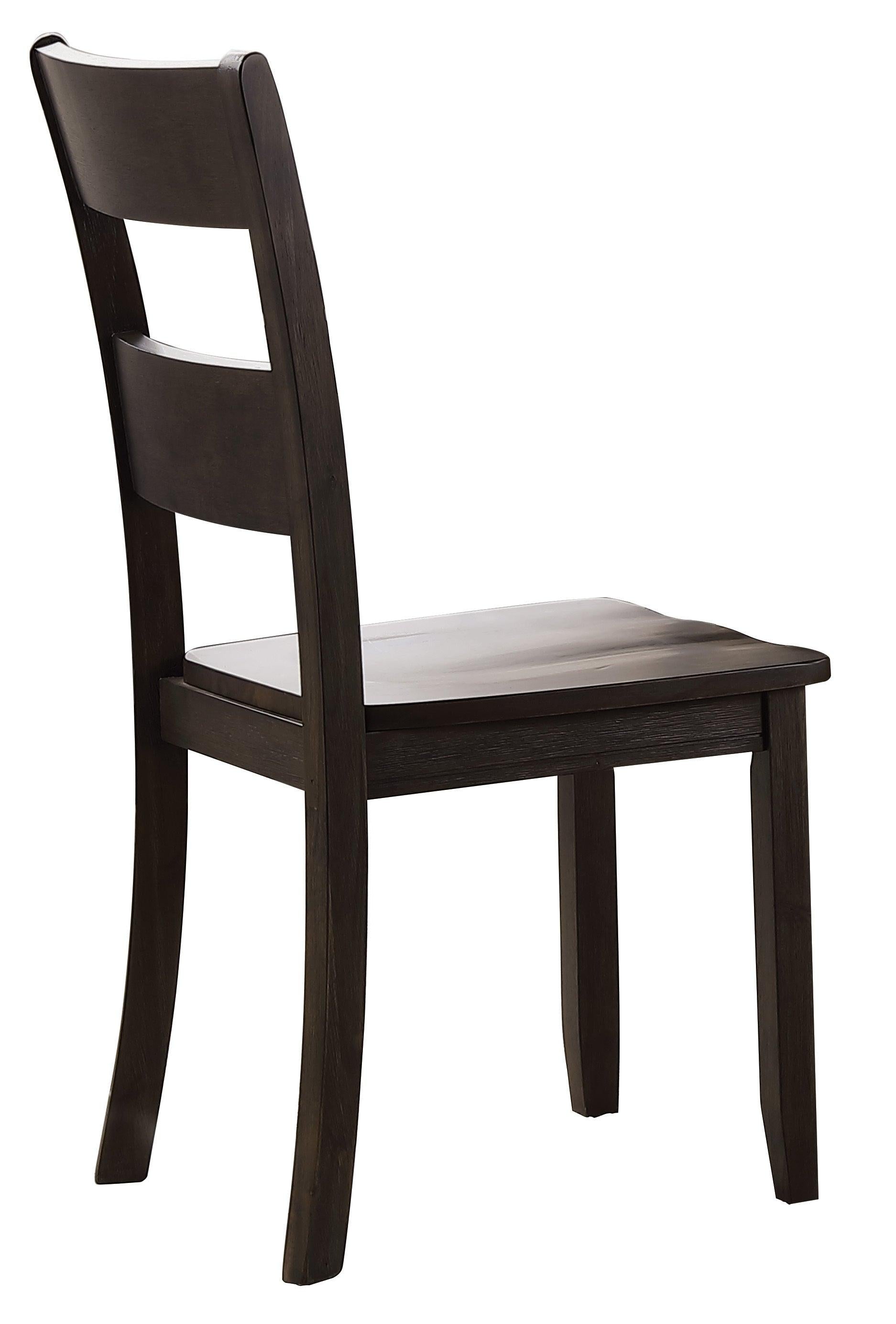 ACME Haddie Side Chair (Set-2), Distressed Walnut (2Pc/1Ctn) 72212