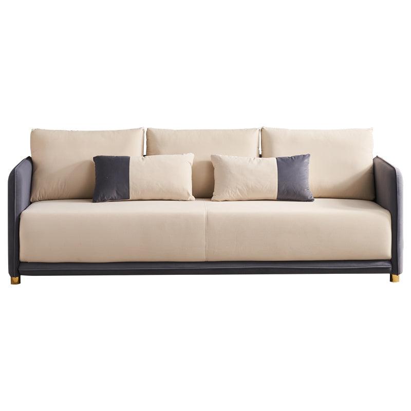 Velvet Sofa BEIGE & GREY Color image