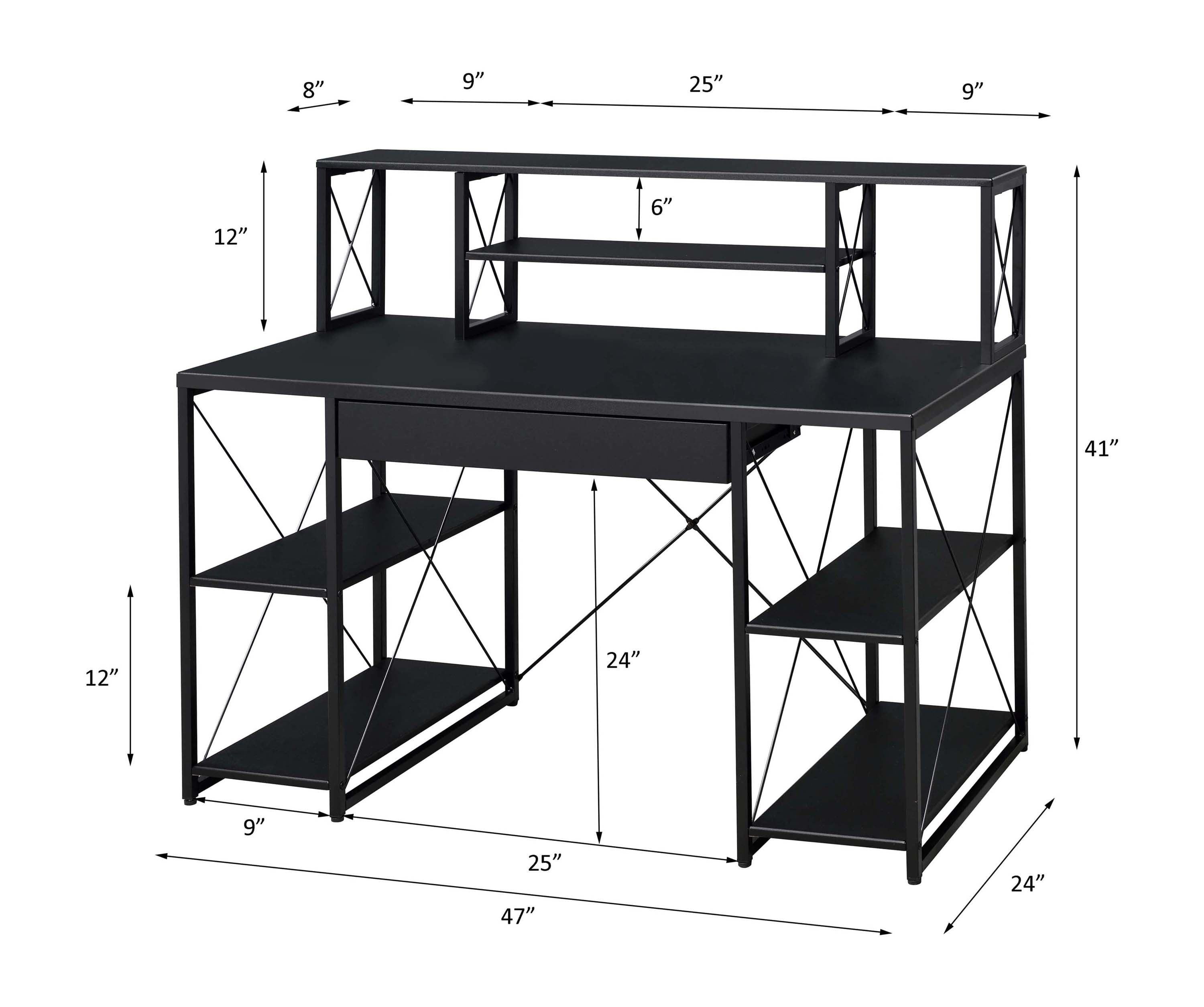 ACME Amiel Desk, Black 92877