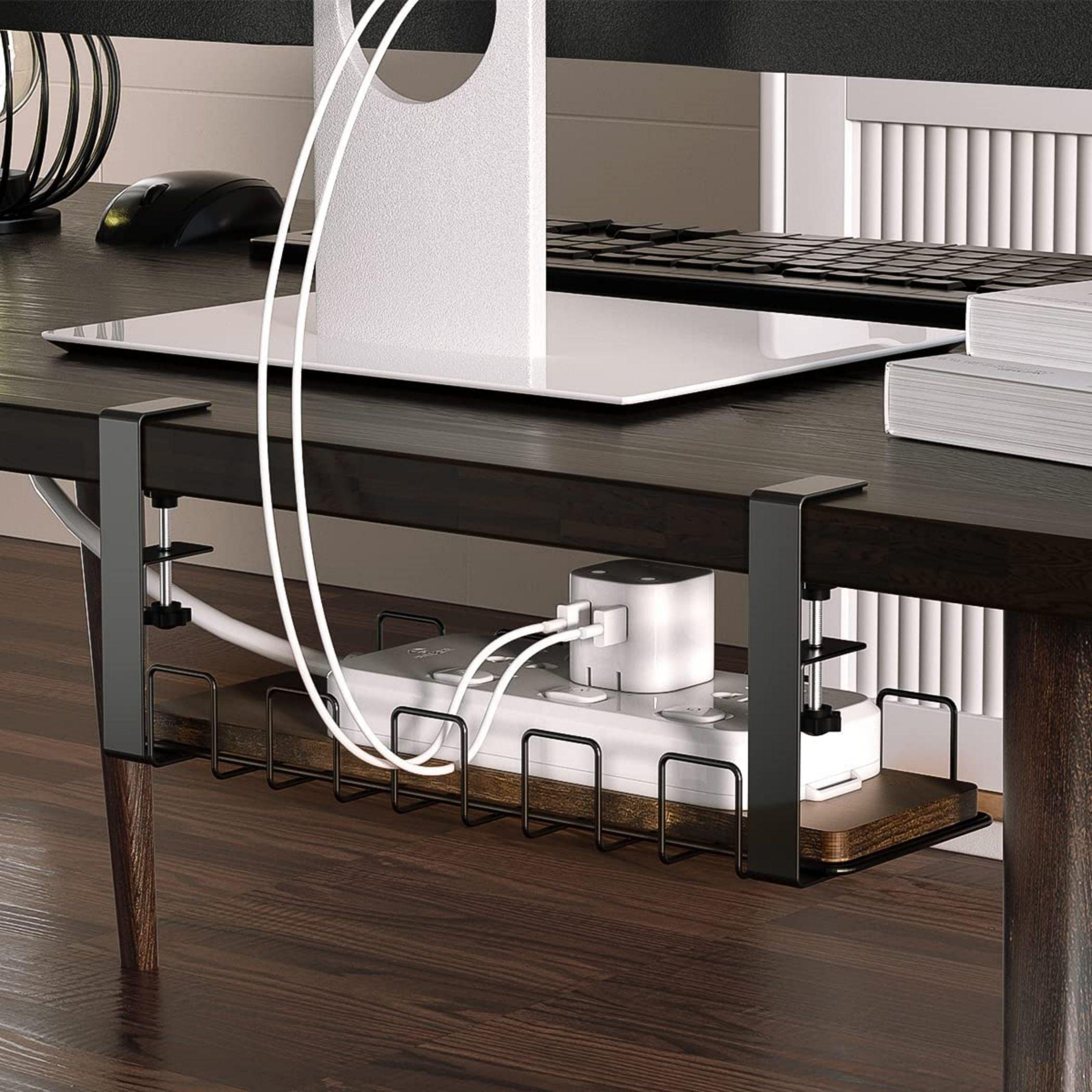 Under Desk WireStorage Rack Under Desk Cable Organizer Wire Cable Tray