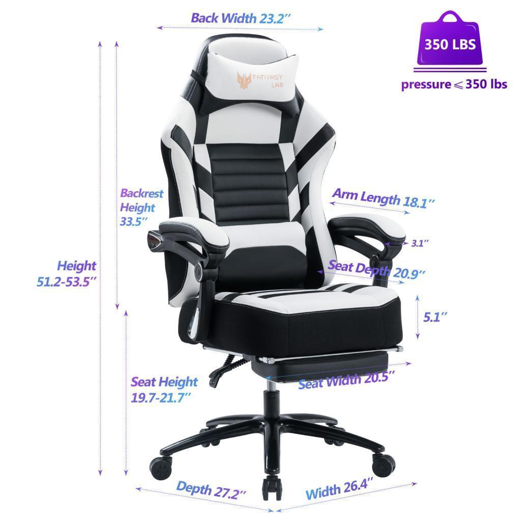 Seat Height Adjustable Swivel Racing Office Computer Ergonomic Video Game Chair