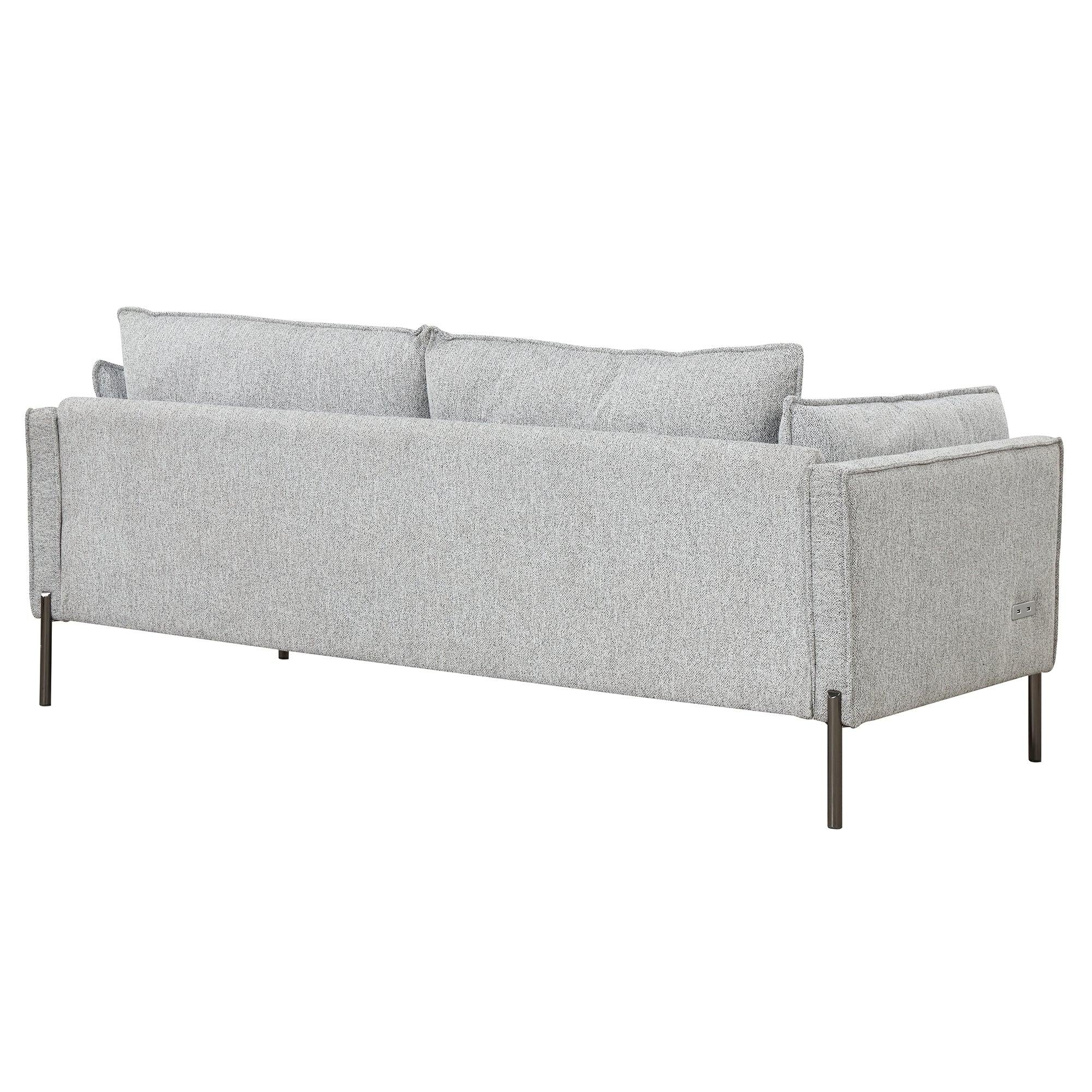 76.2"Modern Style 3 Seat Sofa Linen Fabric Upholstered Couch Furniture 3-Seats Couch for Different Spaces,Living Room,Apartment