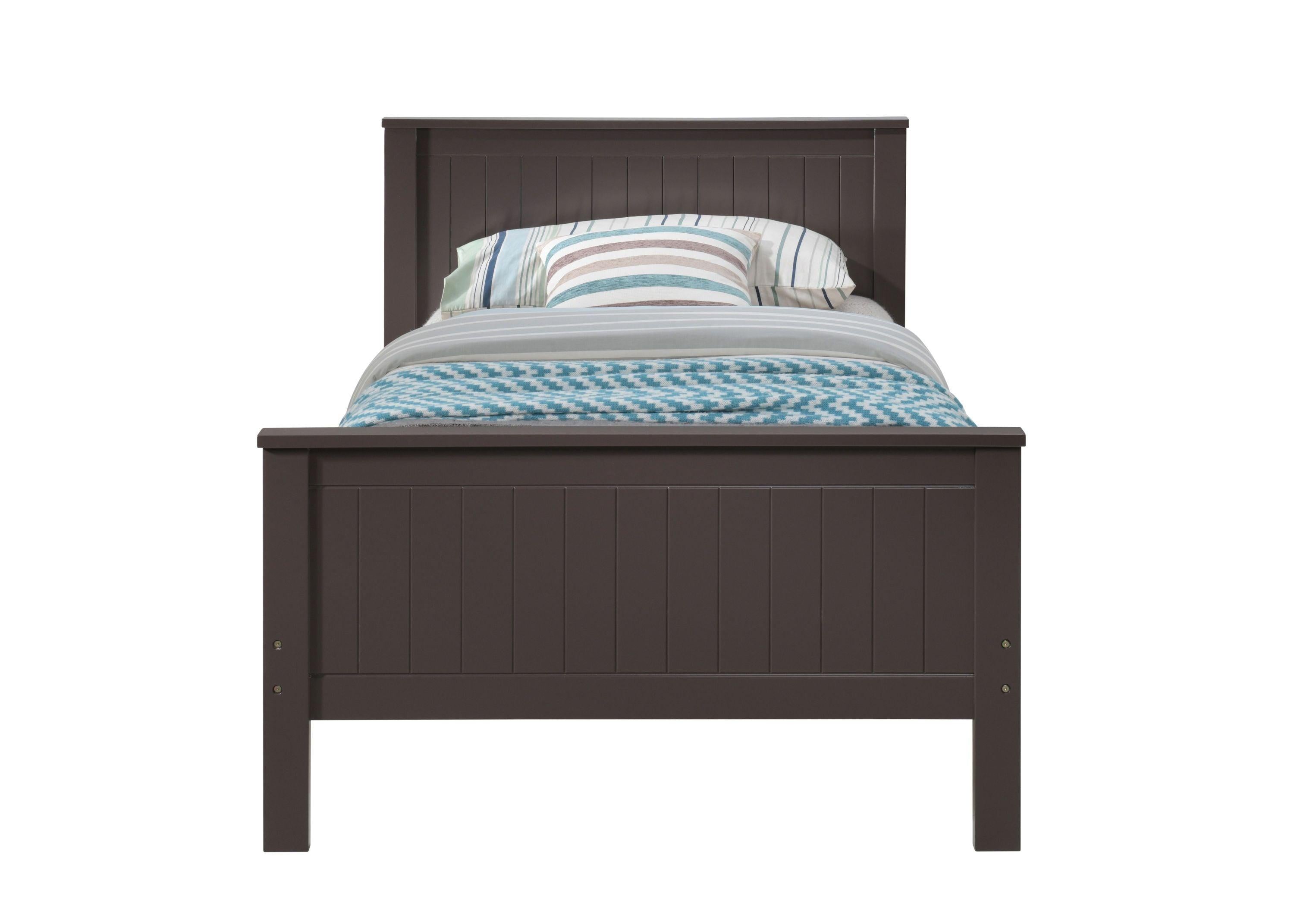 ACME Bungalow Twin Bed, Chocolate Finish BD00494